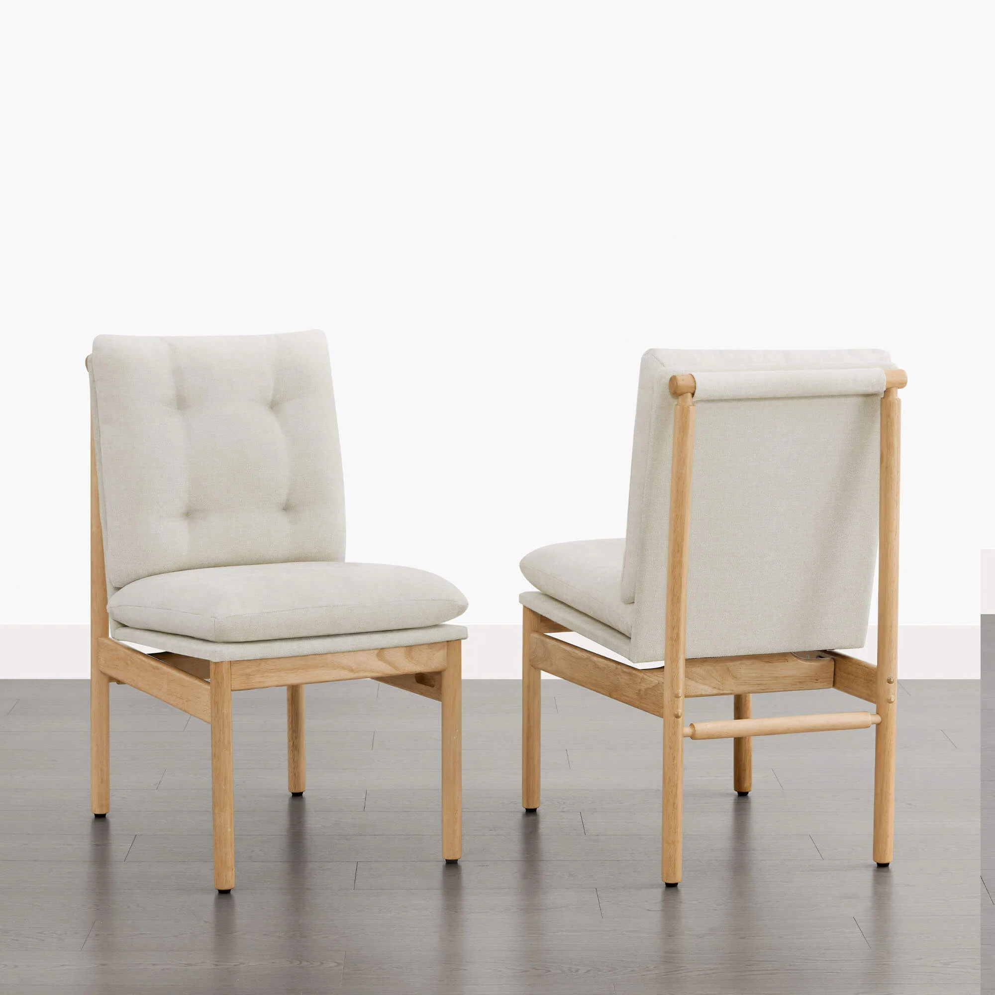 Flynn Mid-Century Tufted Plush Dining Chair (Set of 2) - Image 3