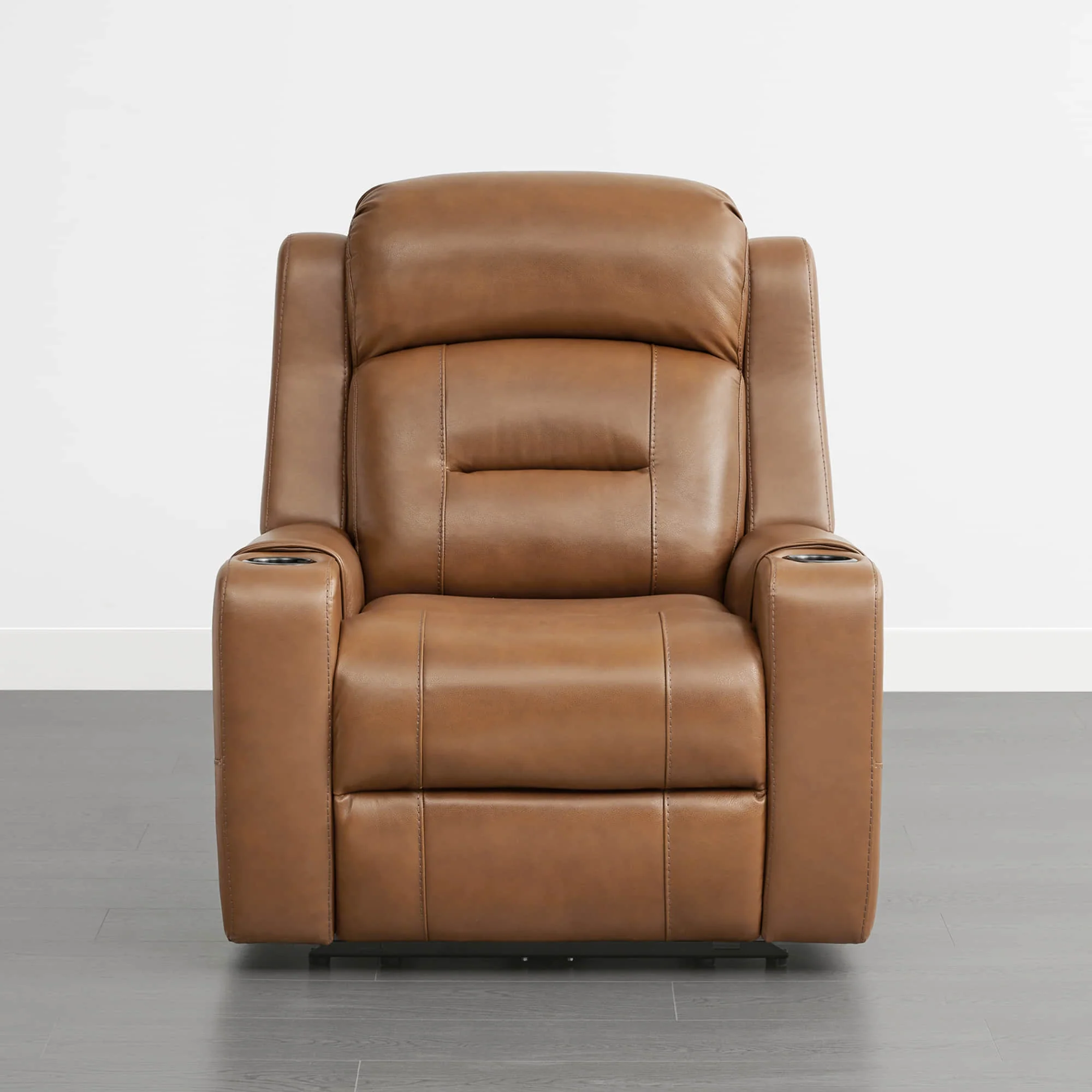 Garrison Genuine Leather Power Lay Flat Recliner with Power Headrest - Image 19