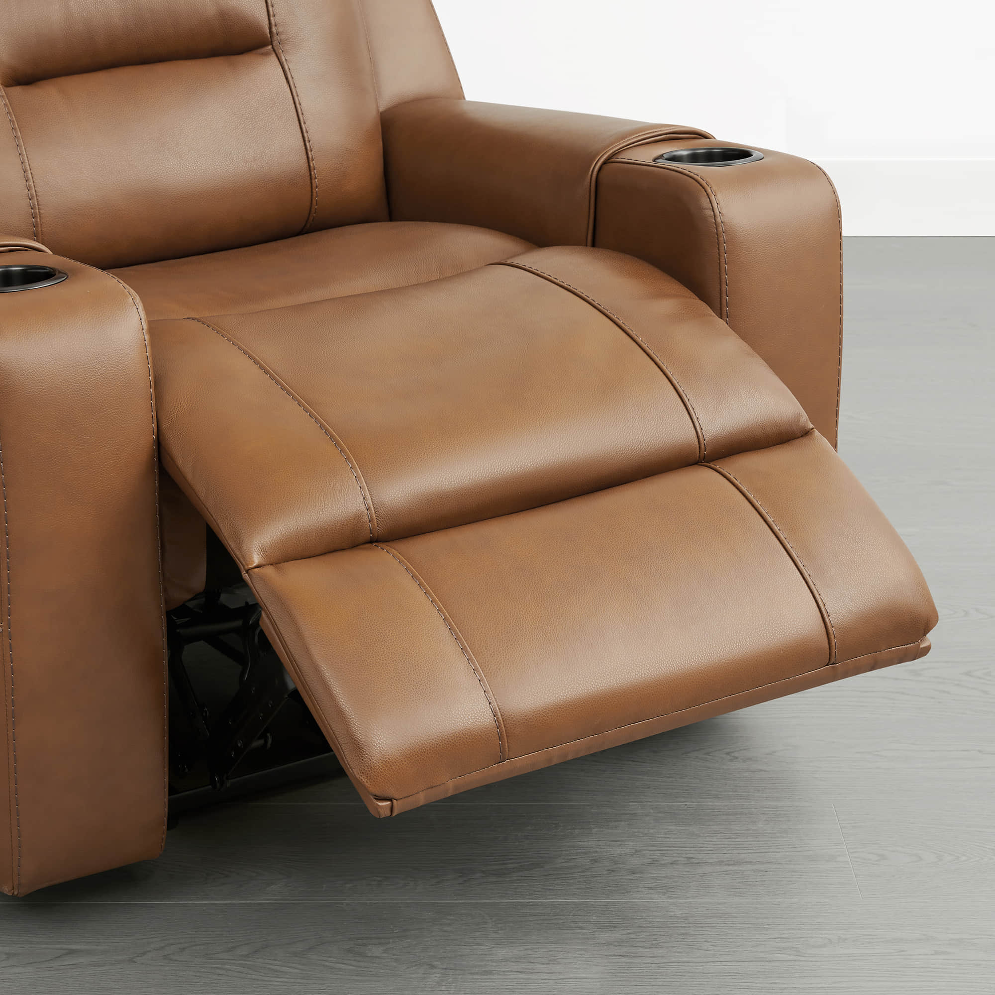 Garrison Genuine Leather Power Lay Flat Recliner with Power Headrest - Image 21