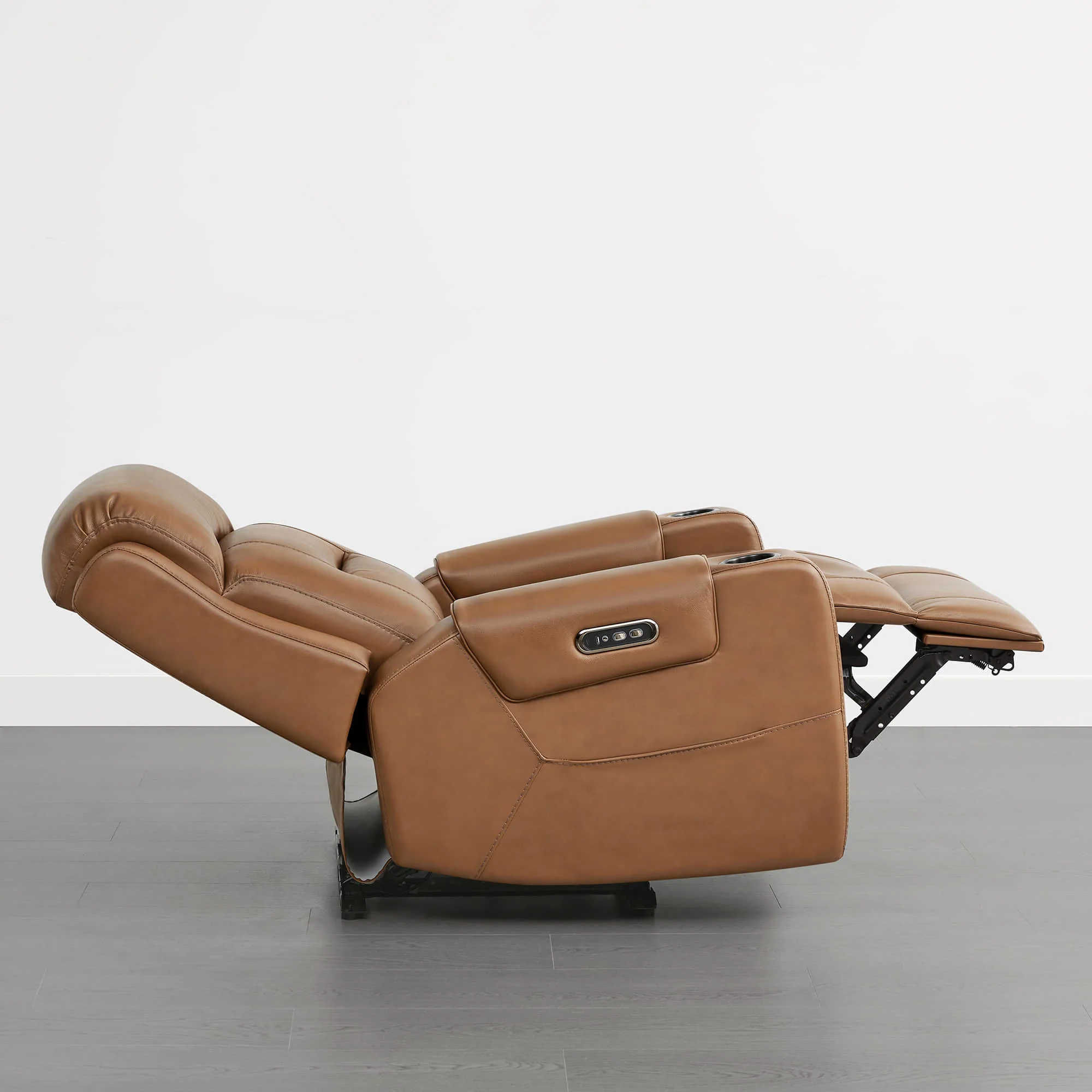 Garrison Genuine Leather Power Lay Flat Recliner with Power Headrest - Image 28