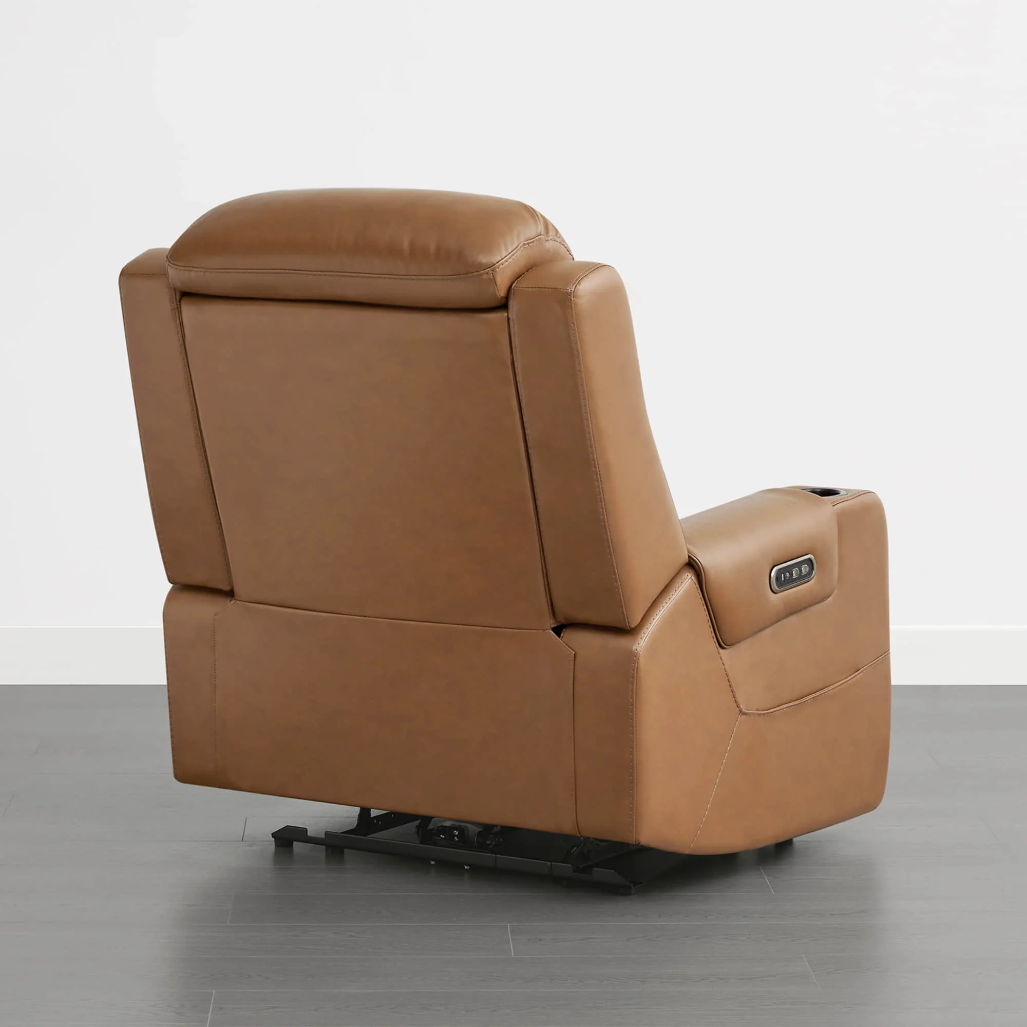 Garrison Genuine Leather Power Lay Flat Recliner with Power Headrest - Image 31