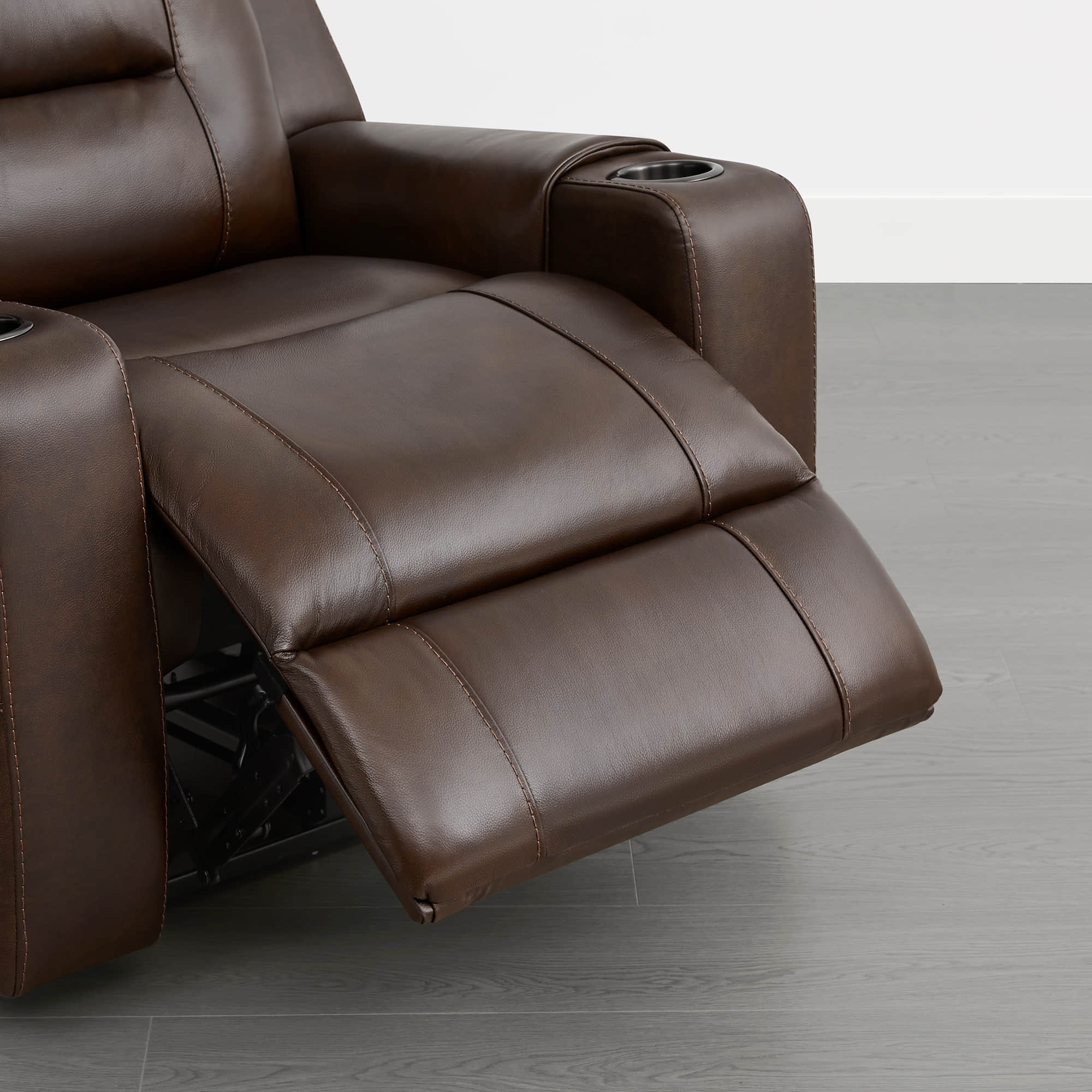 Garrison Genuine Leather Power Lay Flat Recliner with Power Headrest - Image 37