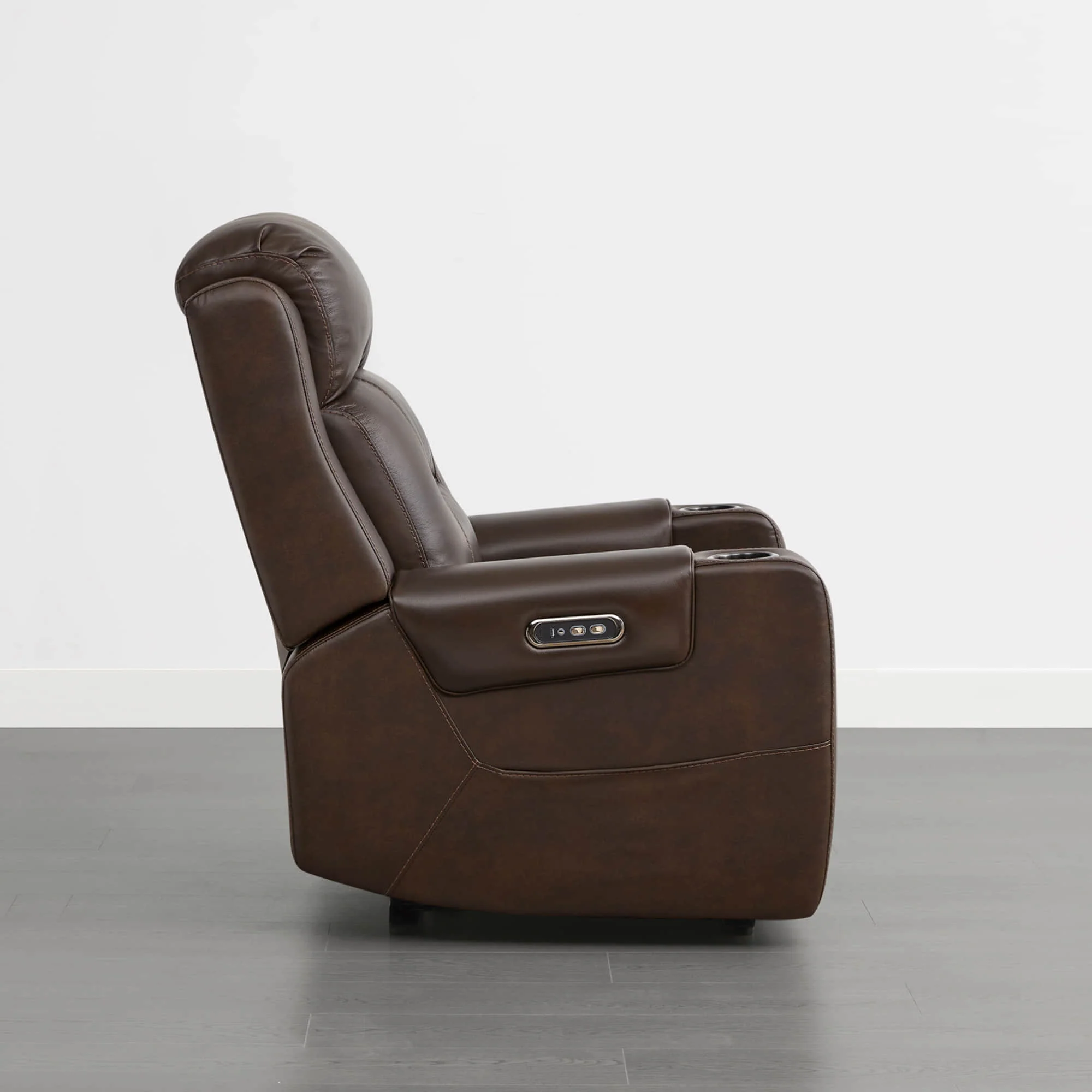 Garrison Genuine Leather Power Lay Flat Recliner with Power Headrest - Image 41