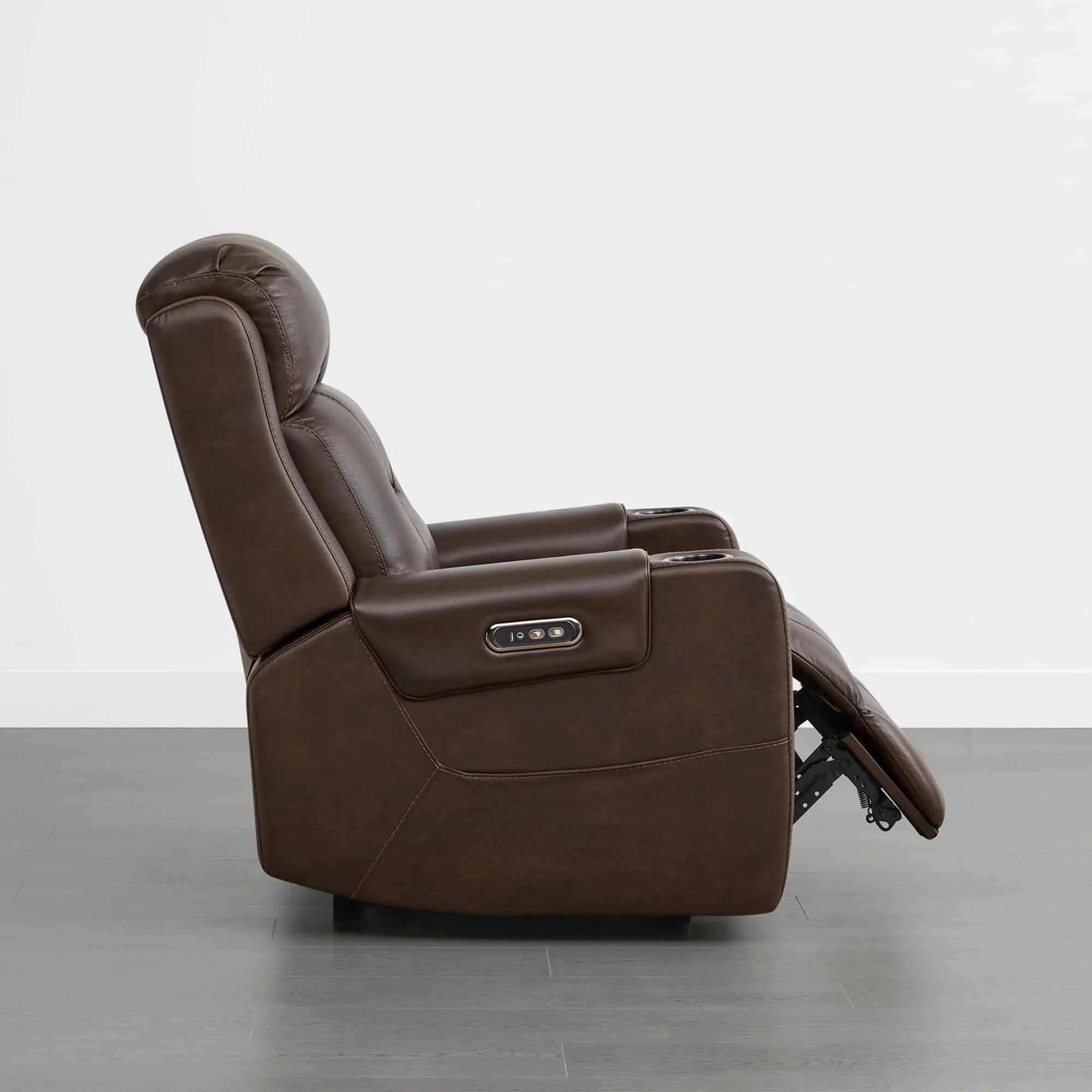 Garrison Genuine Leather Power Lay Flat Recliner with Power Headrest - Image 42
