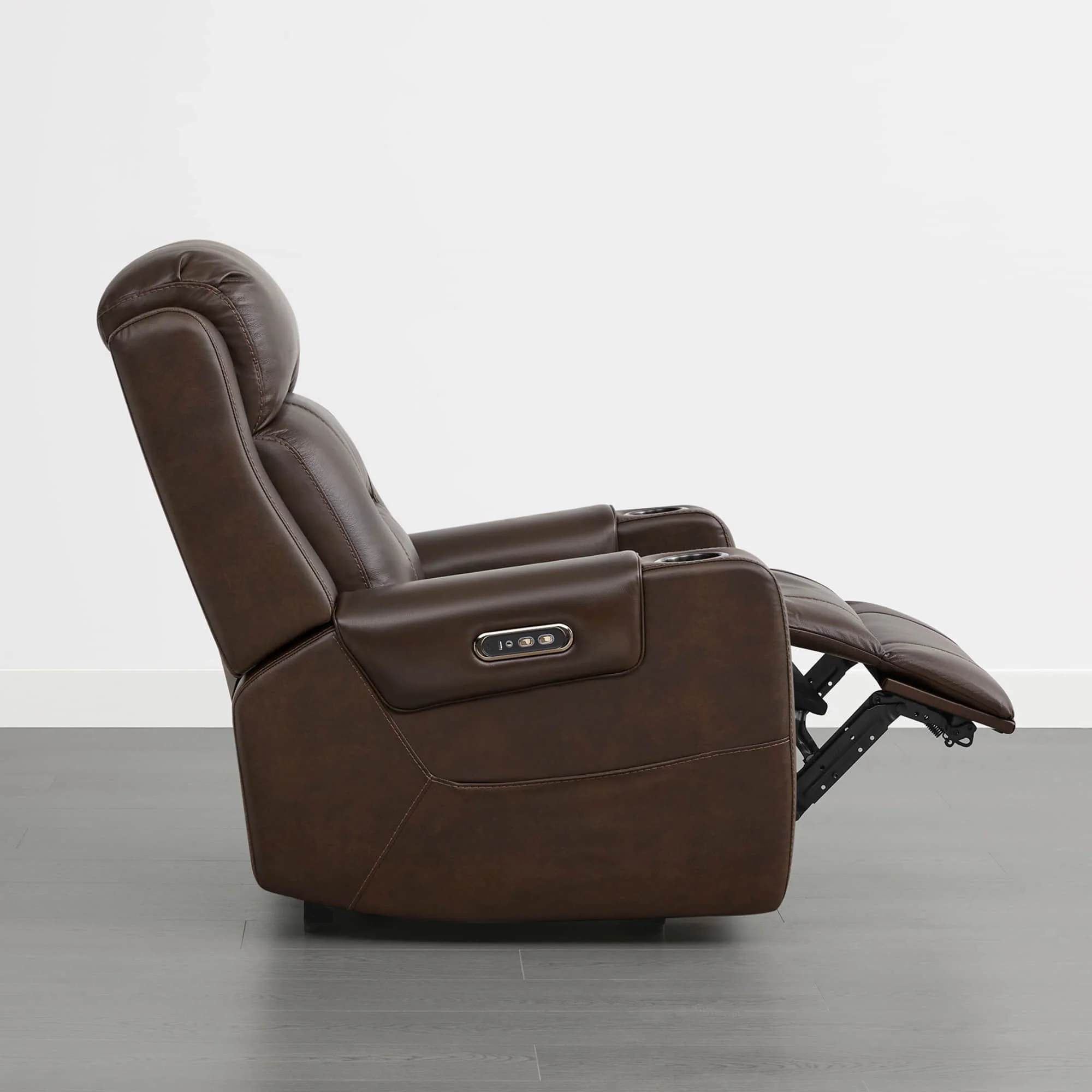 Garrison Genuine Leather Power Lay Flat Recliner with Power Headrest - Image 43