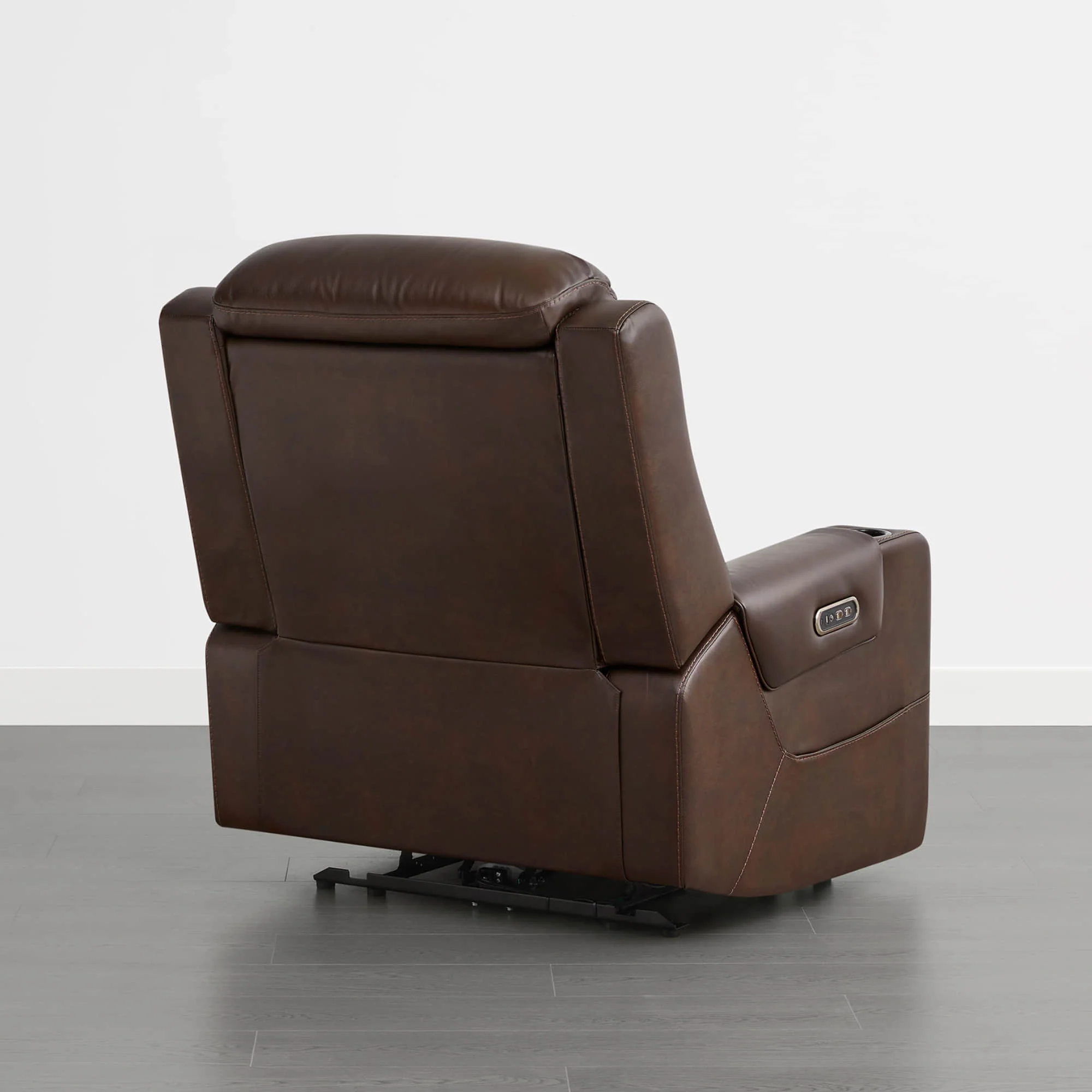 Garrison Genuine Leather Power Lay Flat Recliner with Power Headrest - Image 48