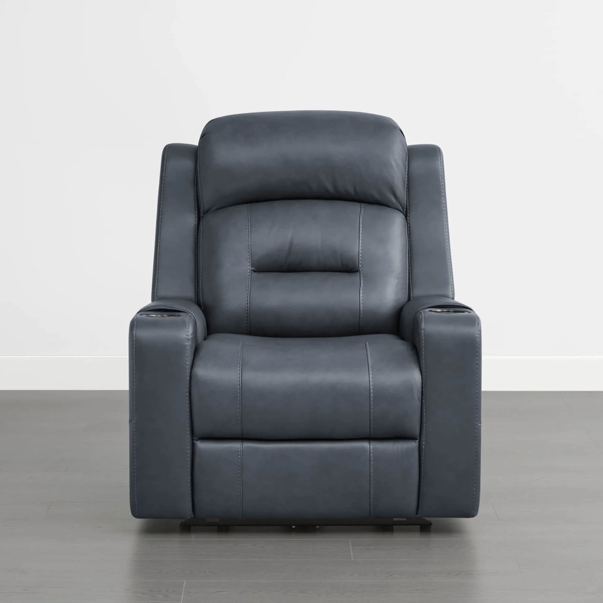 Garrison Genuine Leather Power Lay Flat Recliner with Power Headrest - Image 49