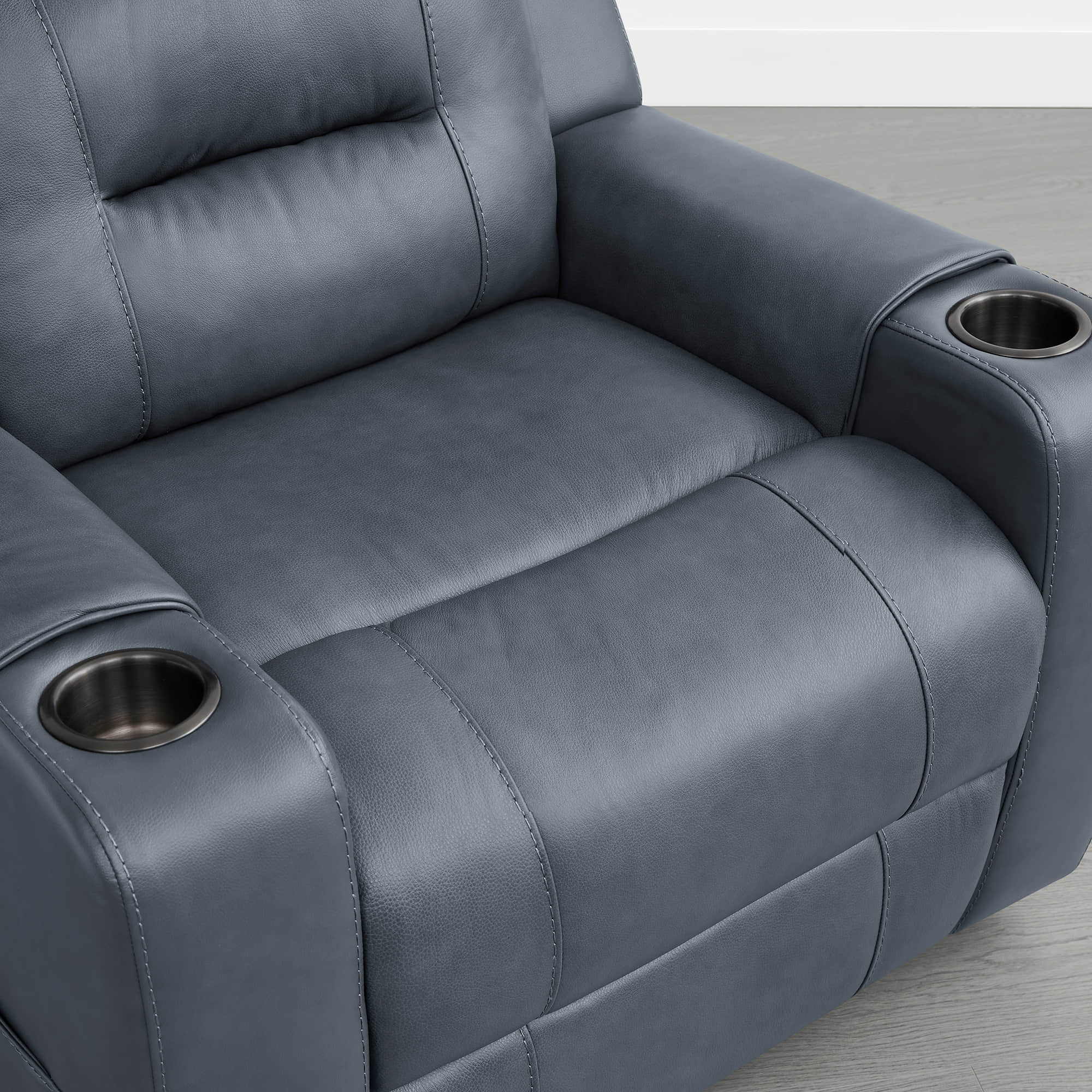 Garrison Genuine Leather Power Lay Flat Recliner with Power Headrest - Image 51