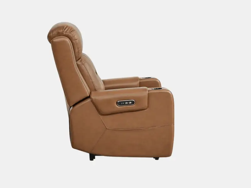 Garrison Genuine Leather Power Lay Flat Recliner with Power Headrest - Image 64