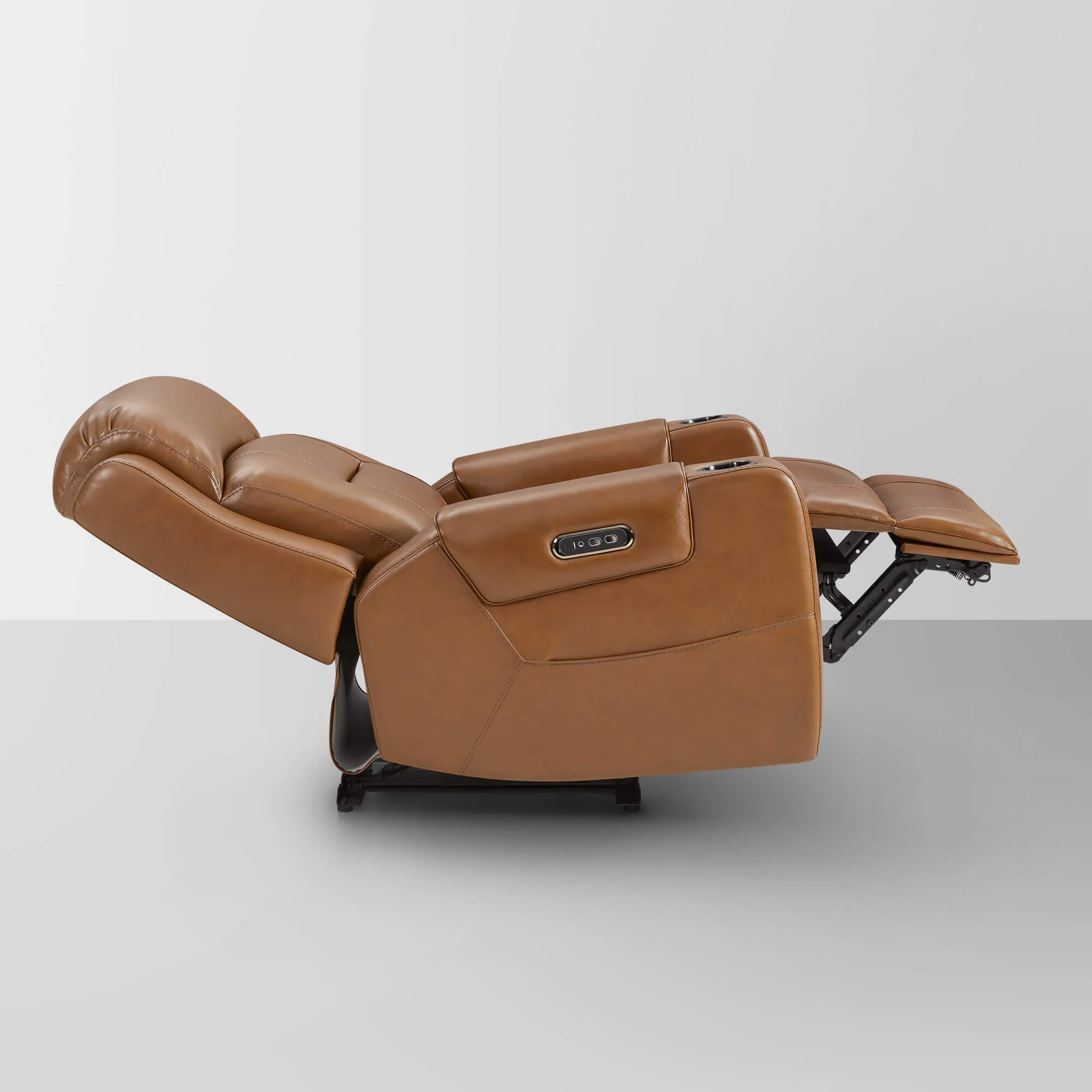 Garrison Genuine Leather Power Lay Flat Recliner with Power Headrest - Image 82