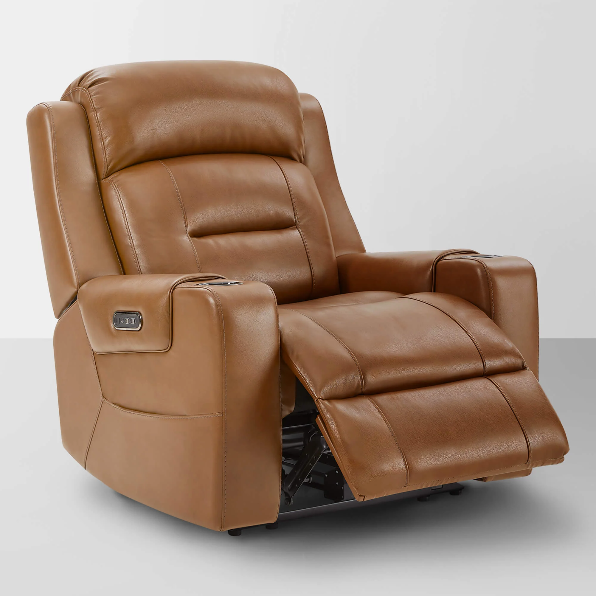Garrison Genuine Leather Power Lay Flat Recliner with Power Headrest - Image 83