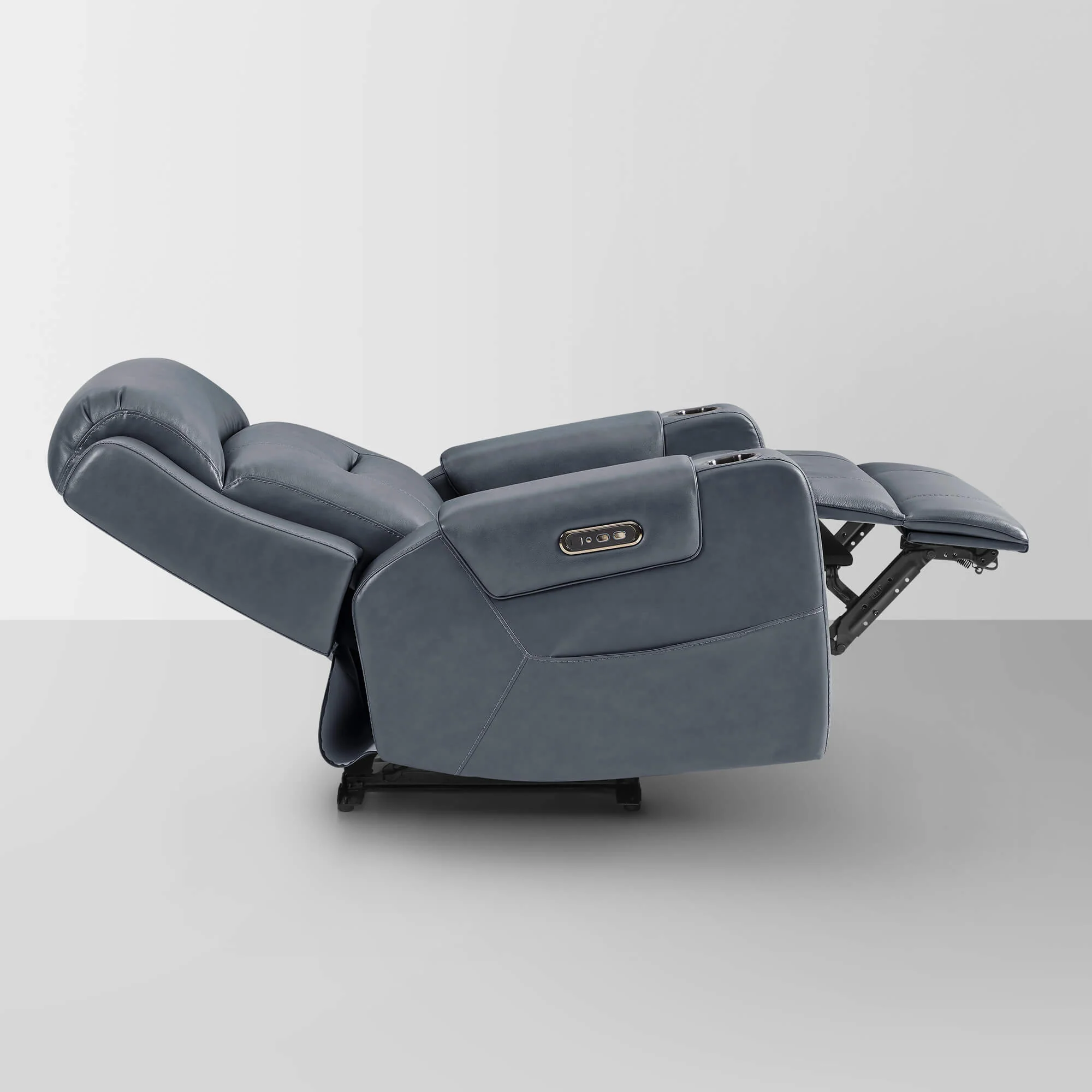 Garrison Genuine Leather Power Lay Flat Recliner with Power Headrest - Image 91