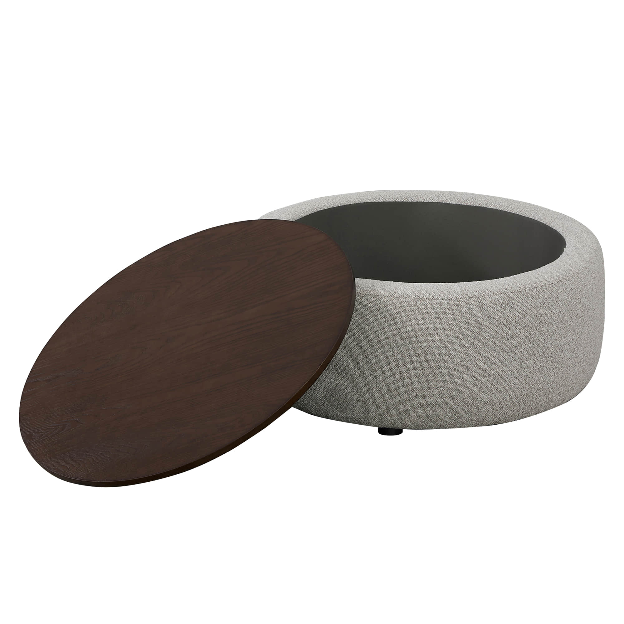 Grace Round Storage Ottoman Coffee Table - Image 11