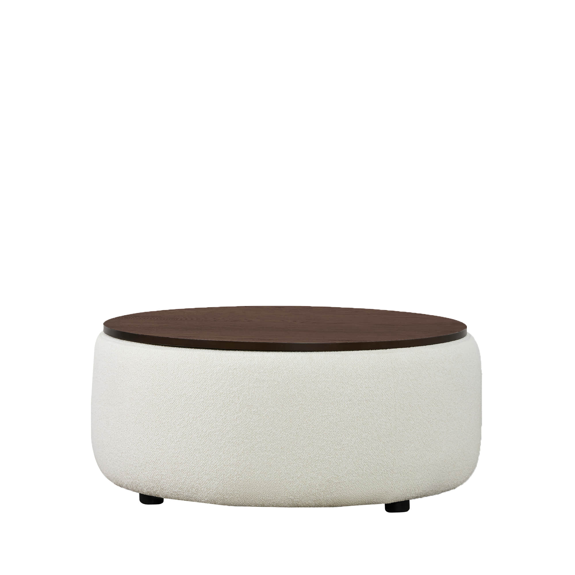 Grace Round Storage Ottoman Coffee Table - Image 7