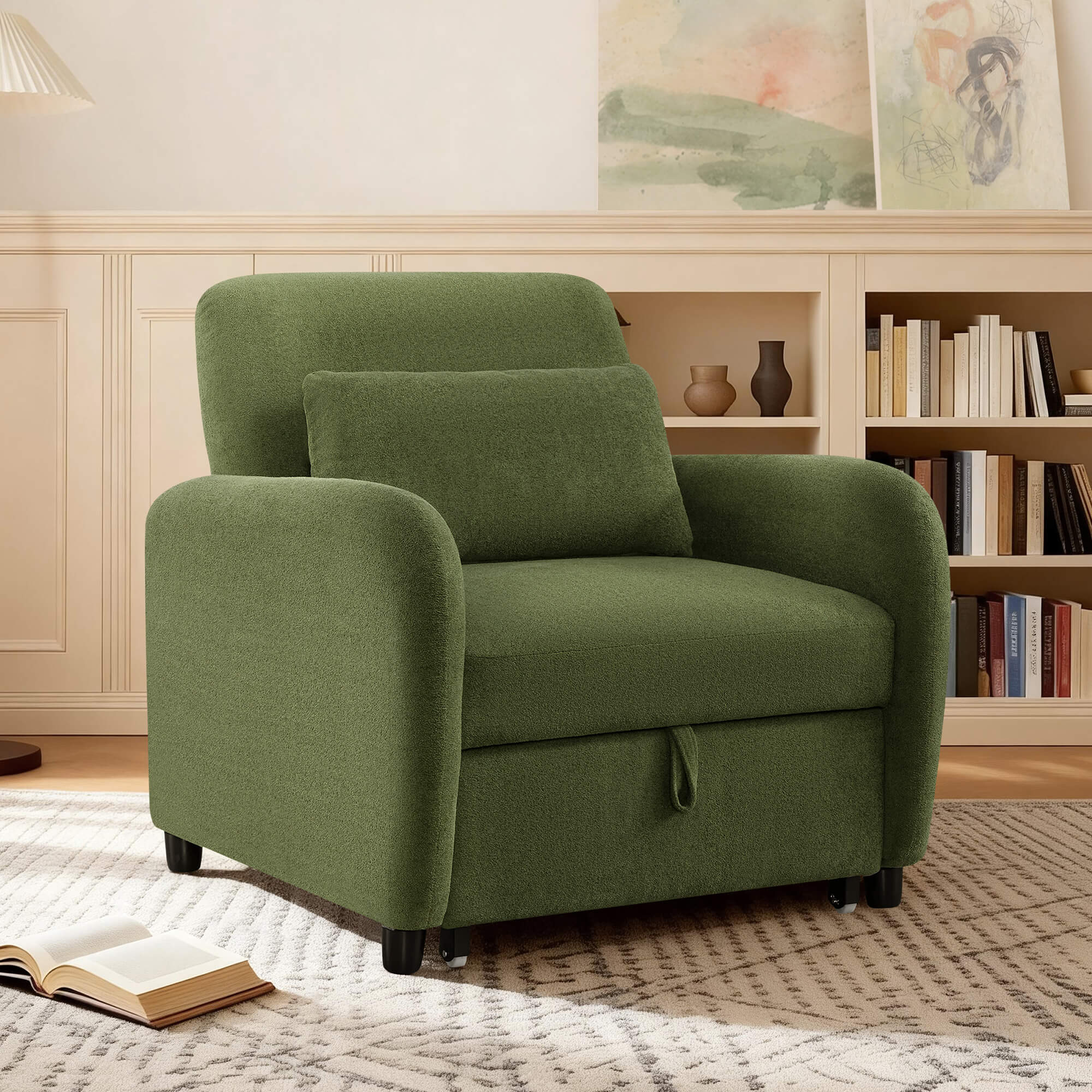 Greer Stylish Convertible Sleeper Chair - Image 16