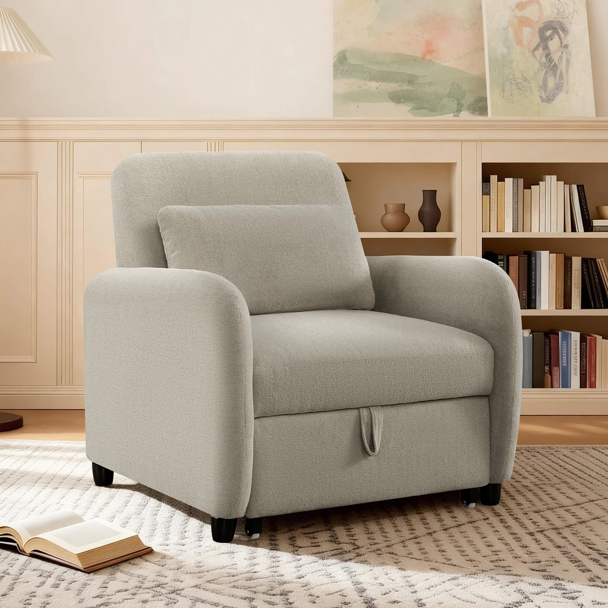 Greer Stylish Convertible Sleeper Chair - Image 4
