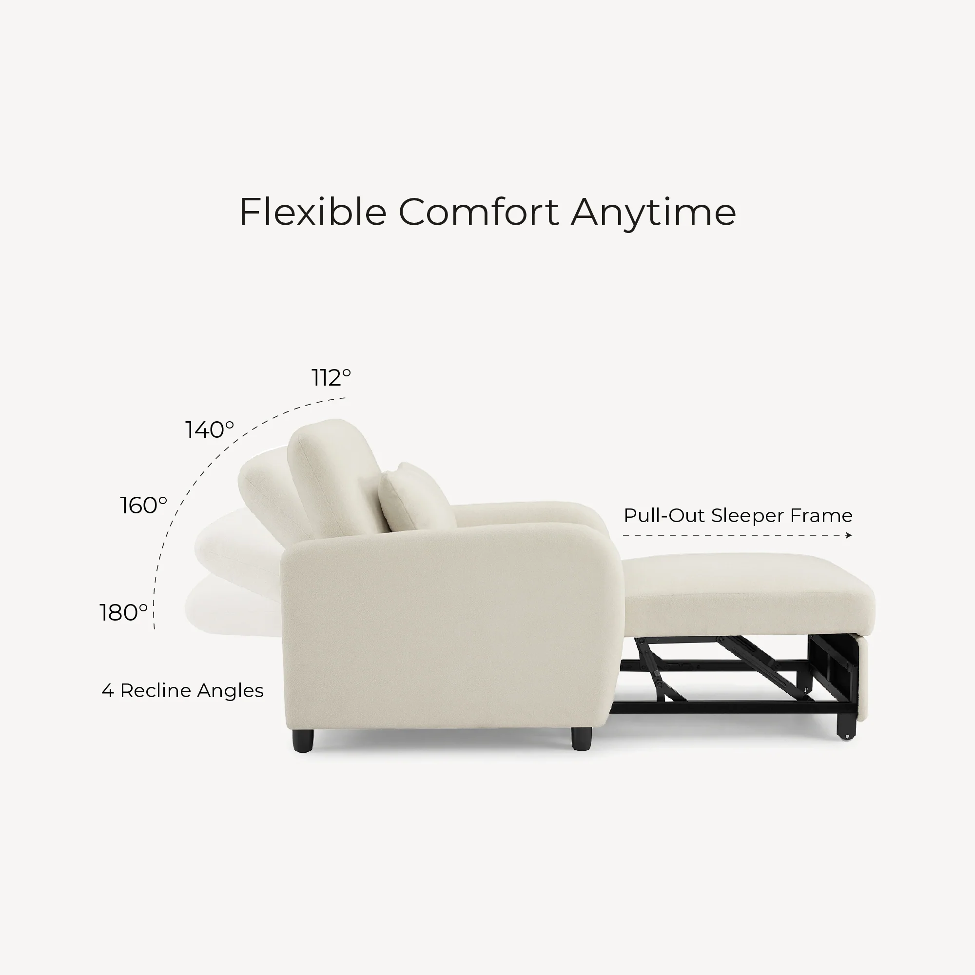 Greer Stylish Convertible Sleeper Chair - Image 47