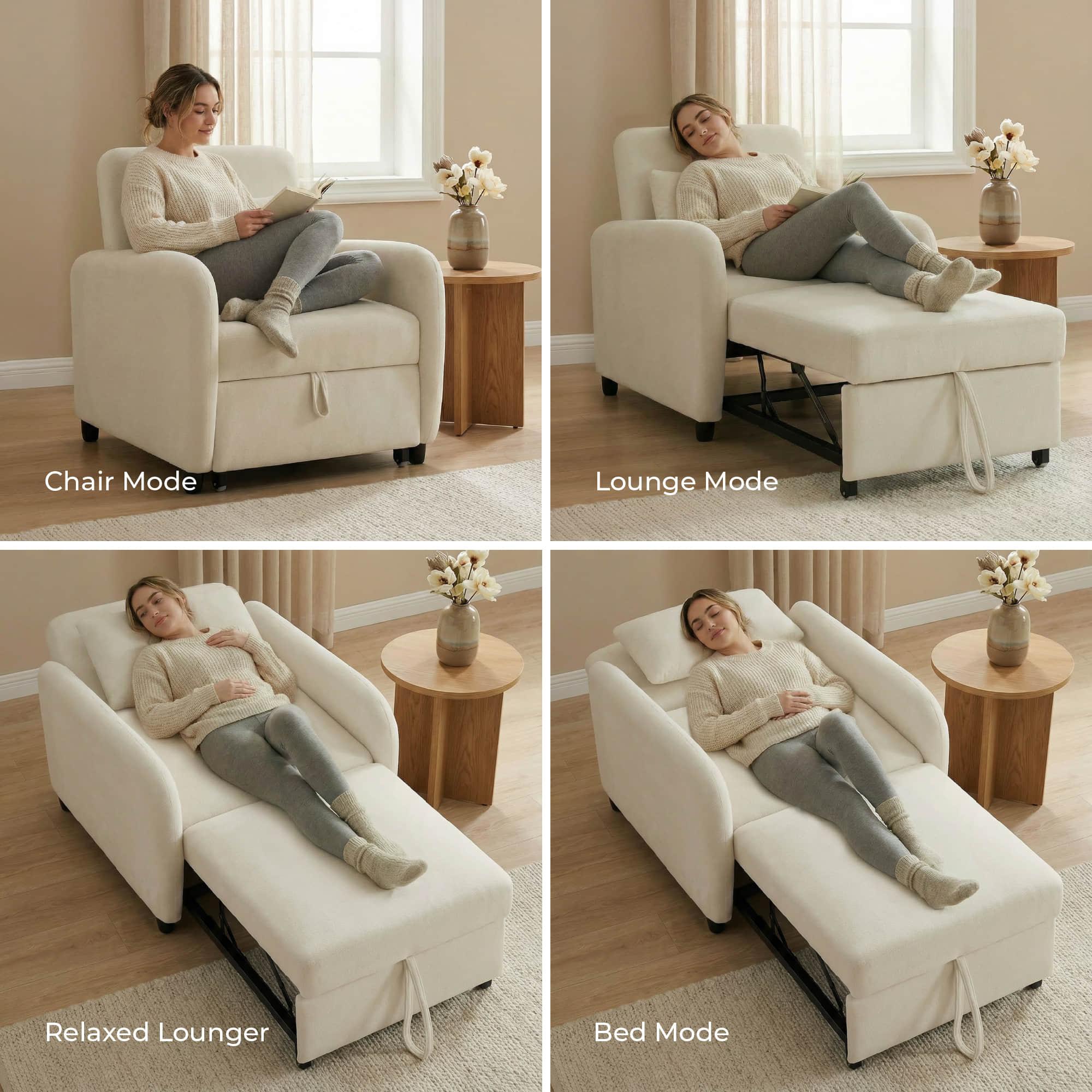 Greer Stylish Convertible Sleeper Chair - Image 48