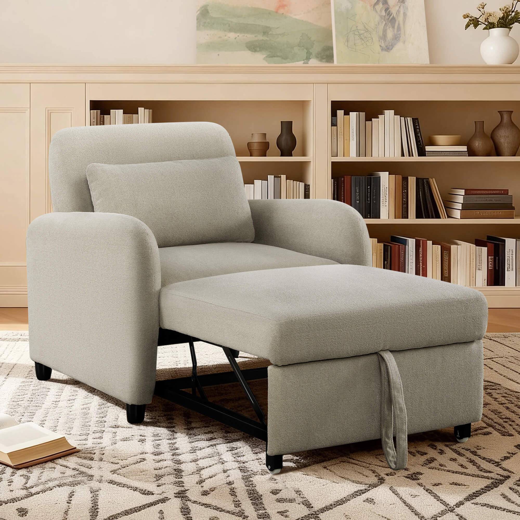 Greer Stylish Convertible Sleeper Chair - Image 5