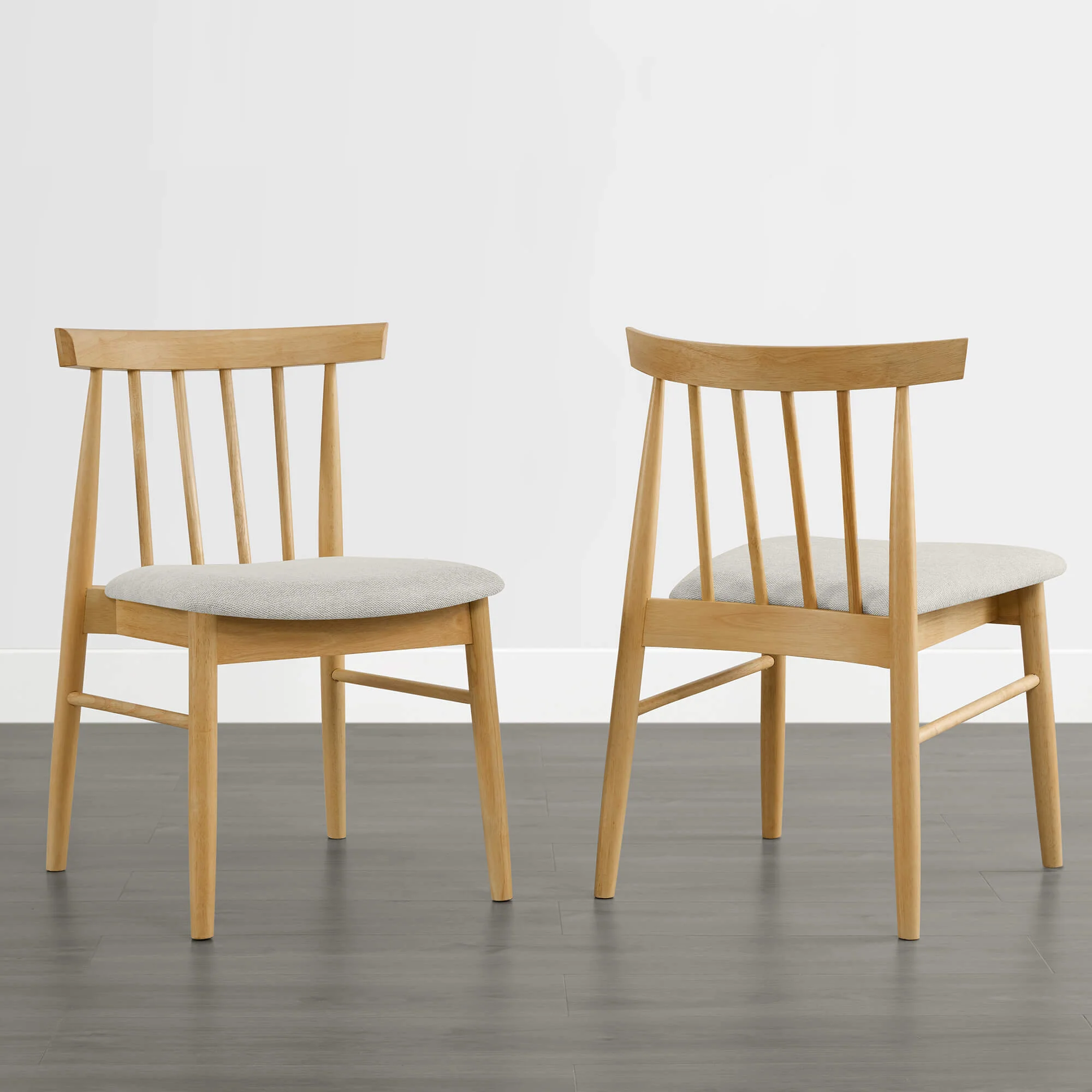 Hanna Mid-century Windsor Solid Wood Dining Chair(Set of 2) - Image 9