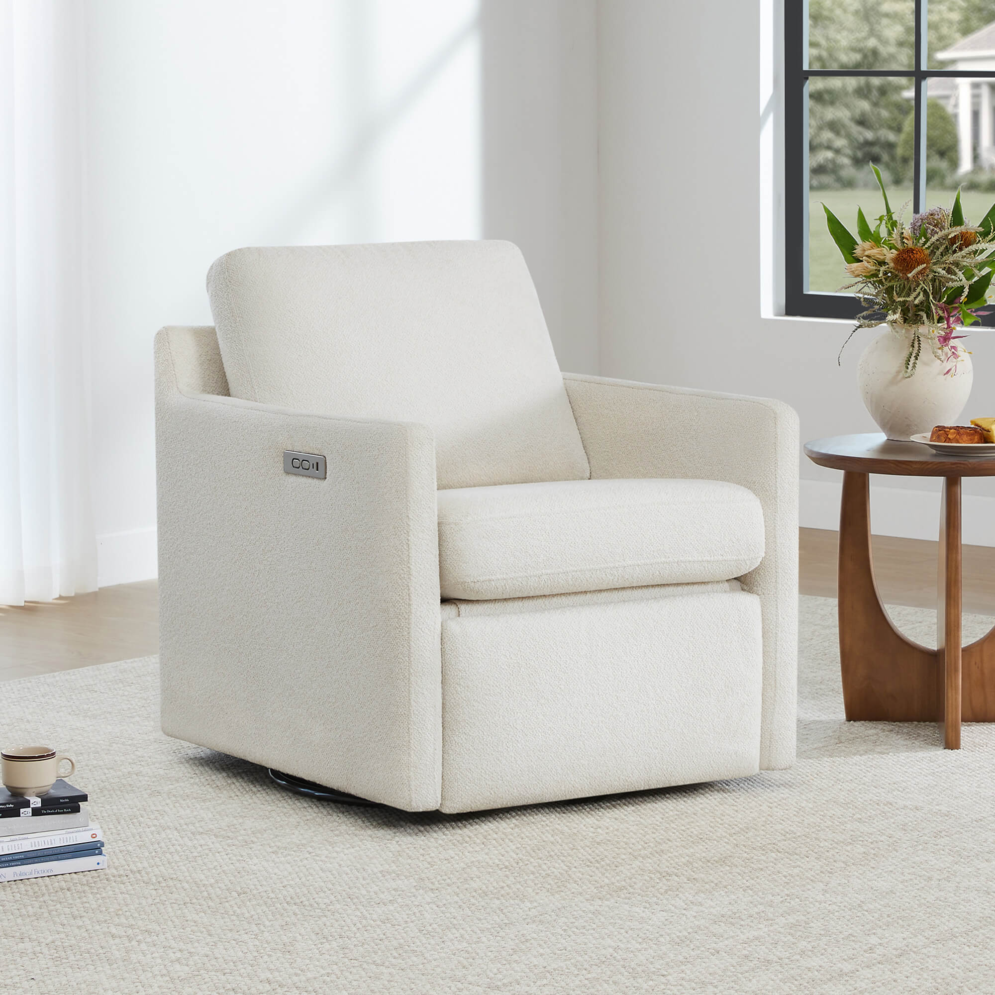 Henry Swivel Accent Chair with Electric Footrests & Charging Ports - Image 29