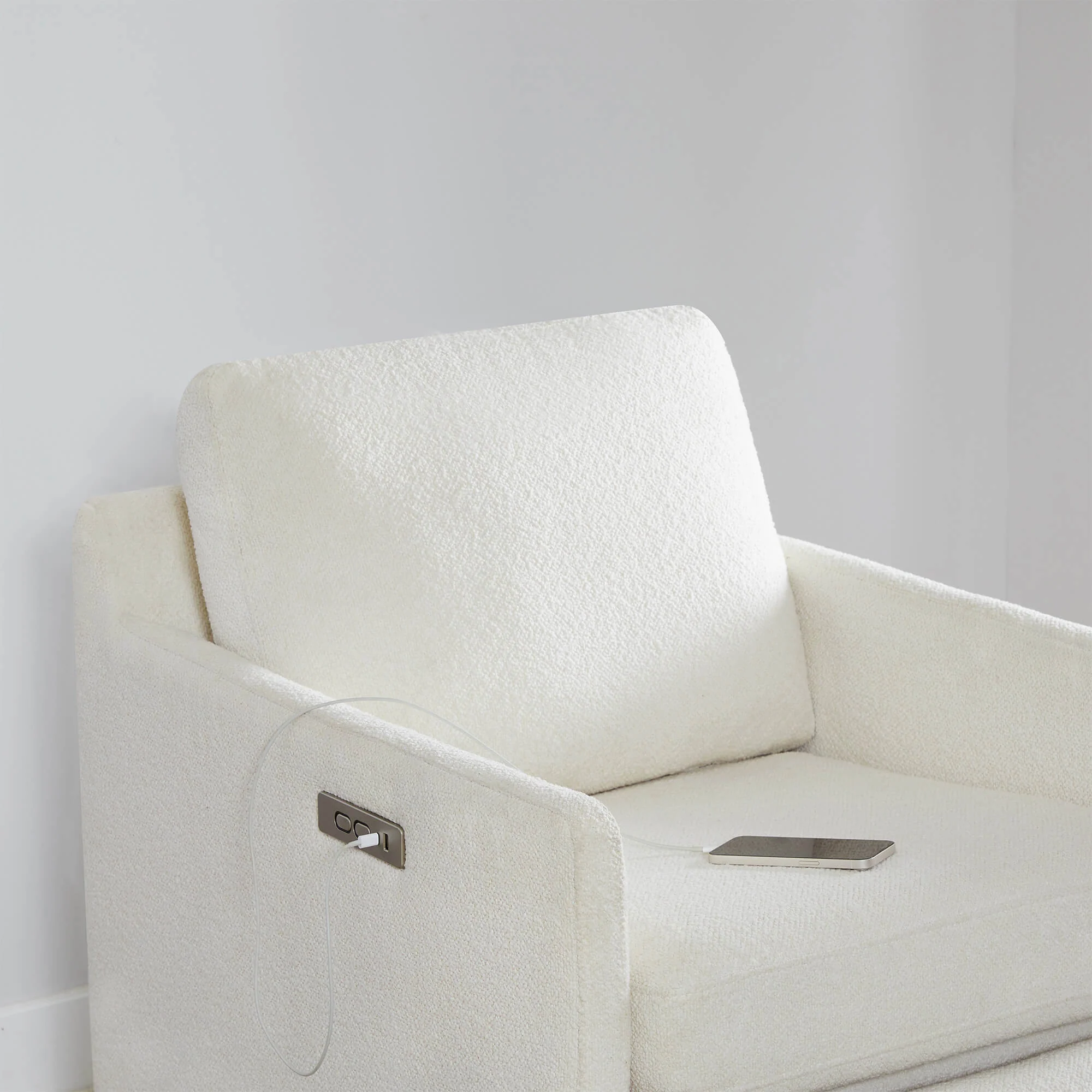 Henry Swivel Accent Chair with Electric Footrests & Charging Ports - Image 34