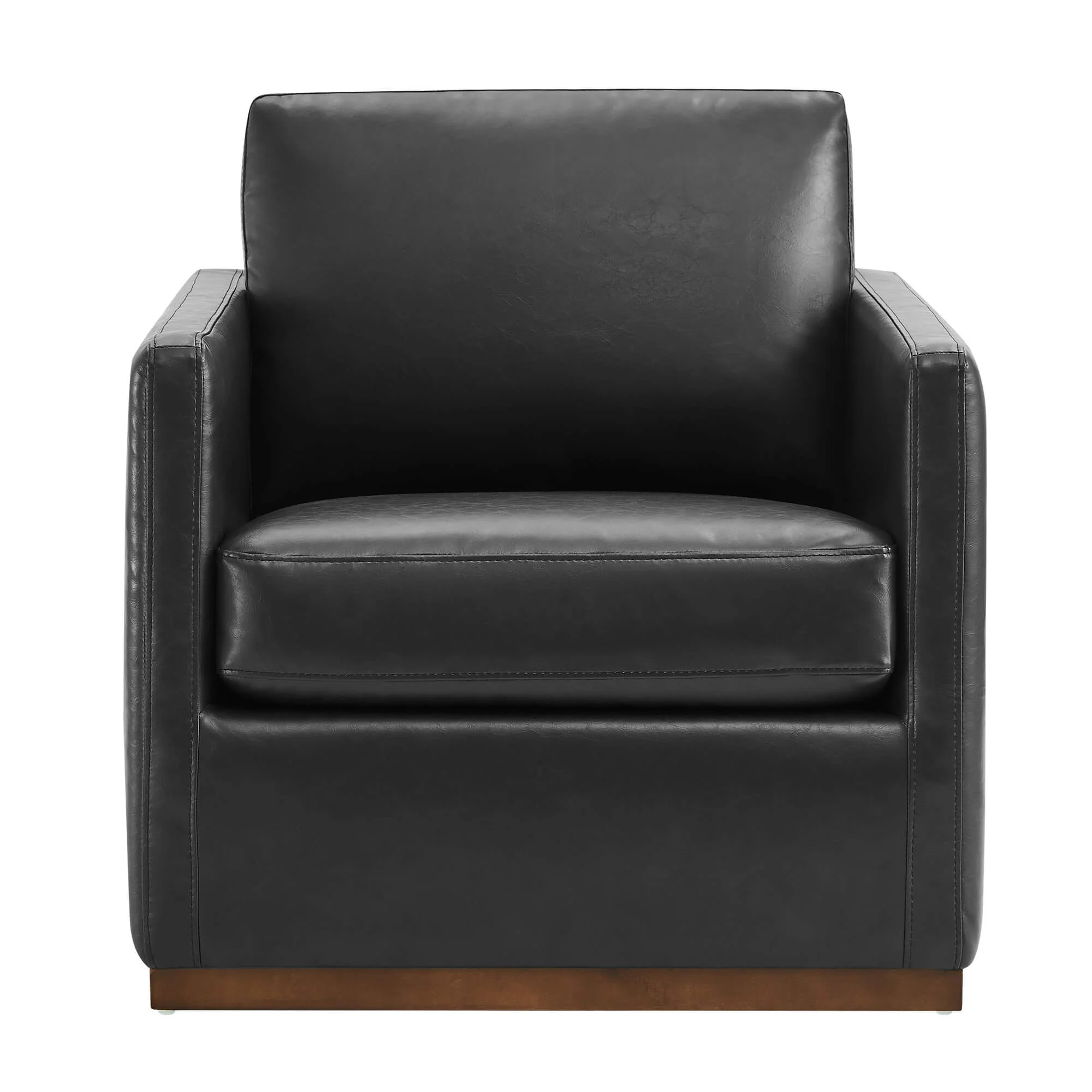 Henry Swivel Accent Chair with Wood Base - Image 17