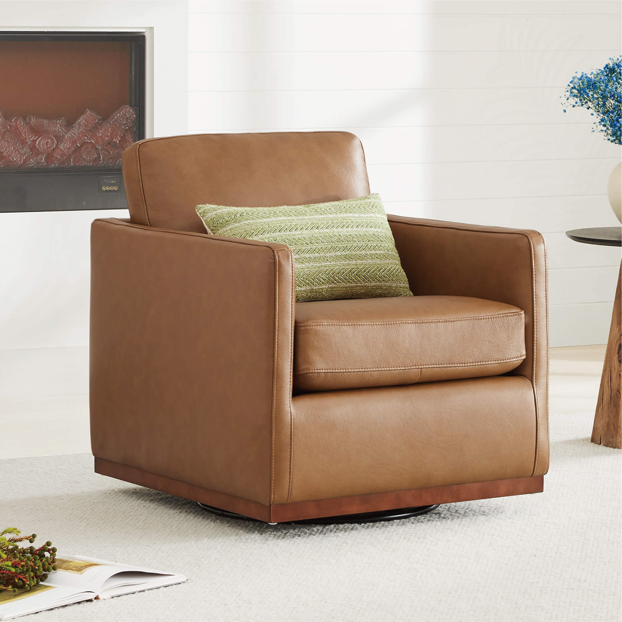 Henry Modern Swivel Accent Chair - Image 86