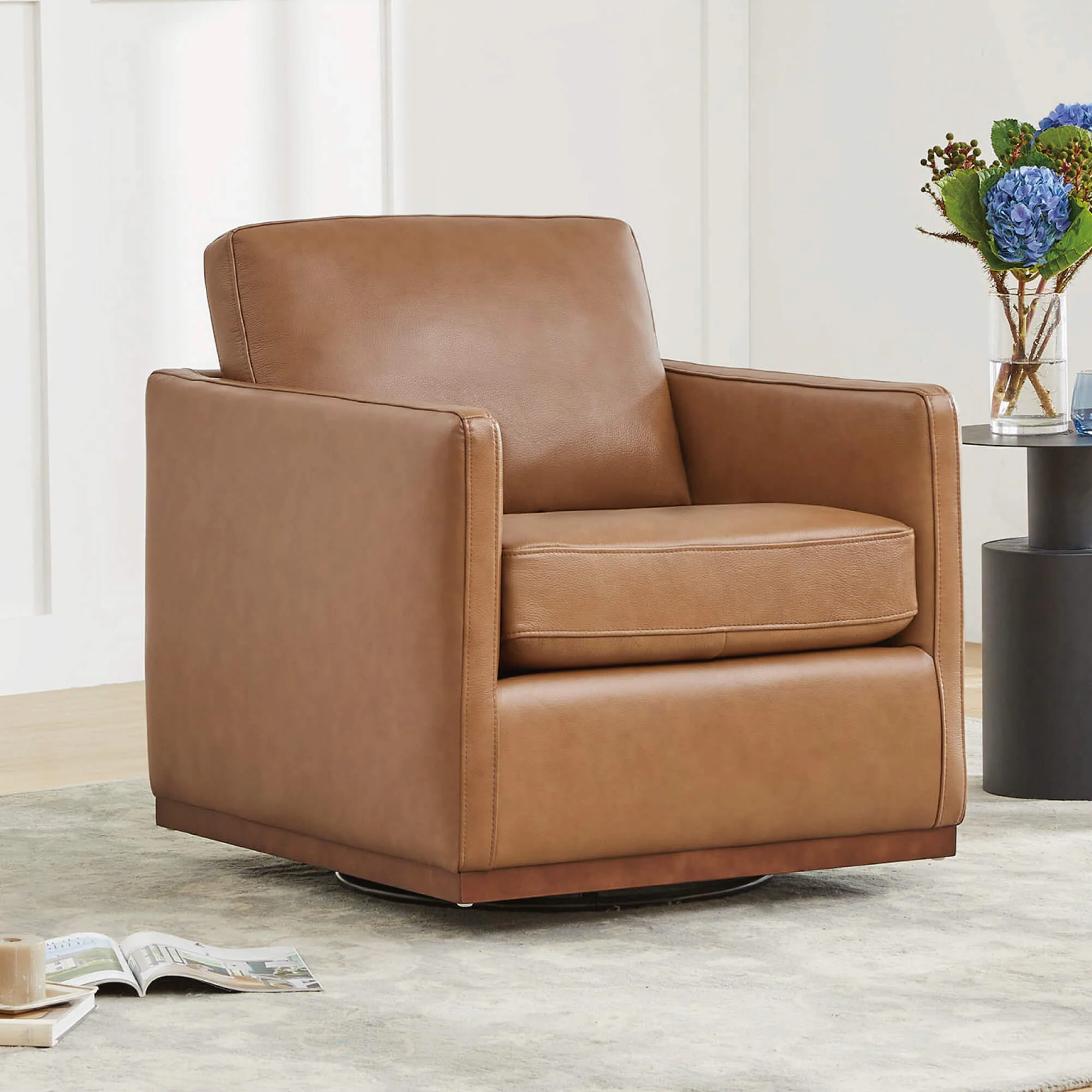 Henry Modern Swivel Accent Chair - Image 88