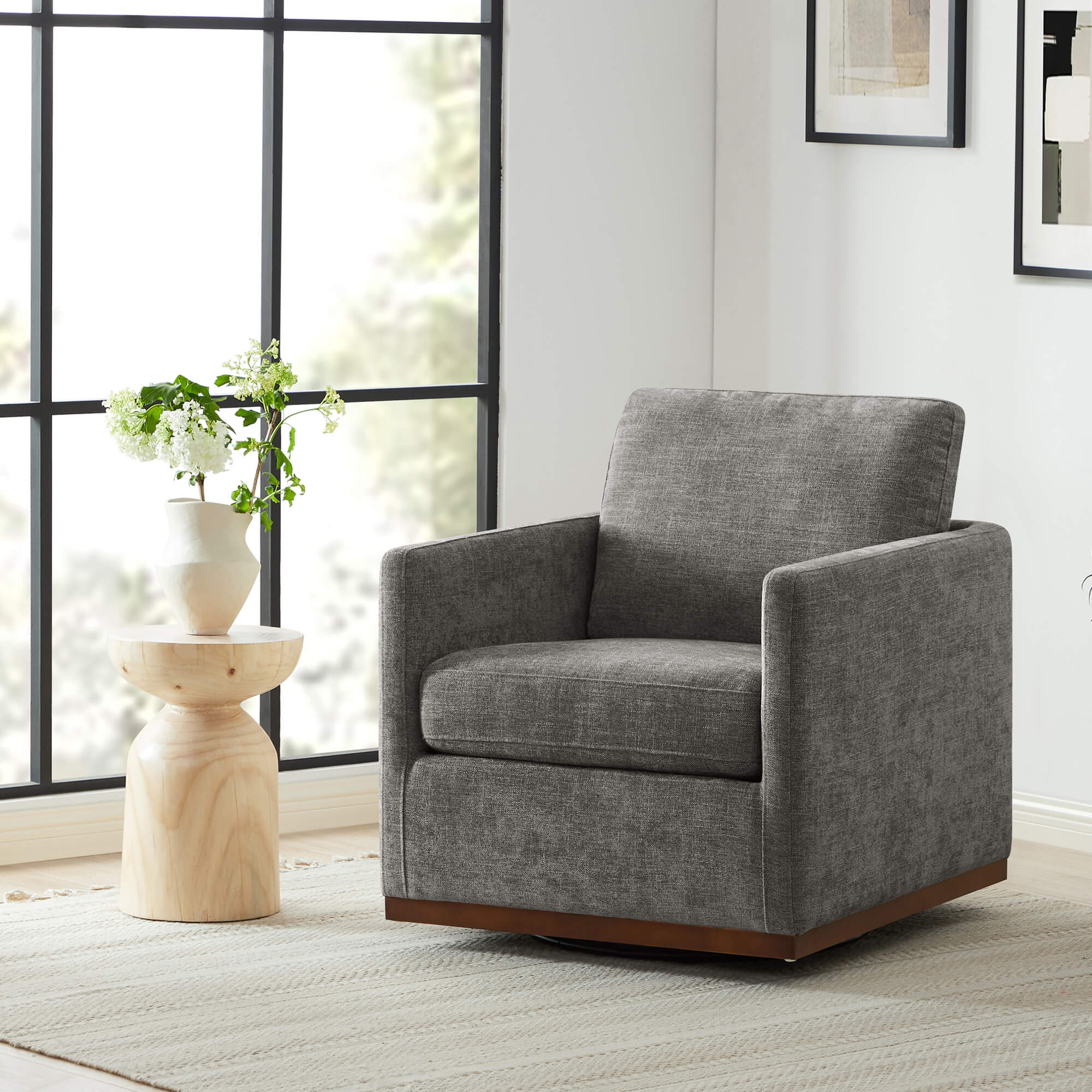 Henry Modern Swivel Accent Chair - Image 9