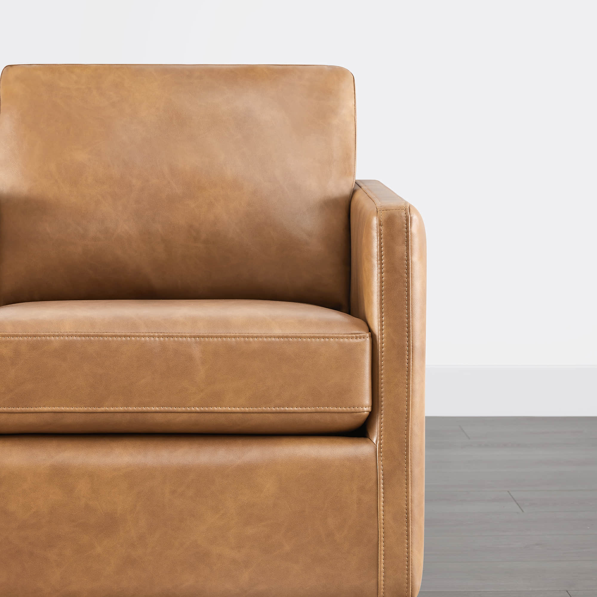 Henry Swivel Accent Chair with Wood Base - Image 98