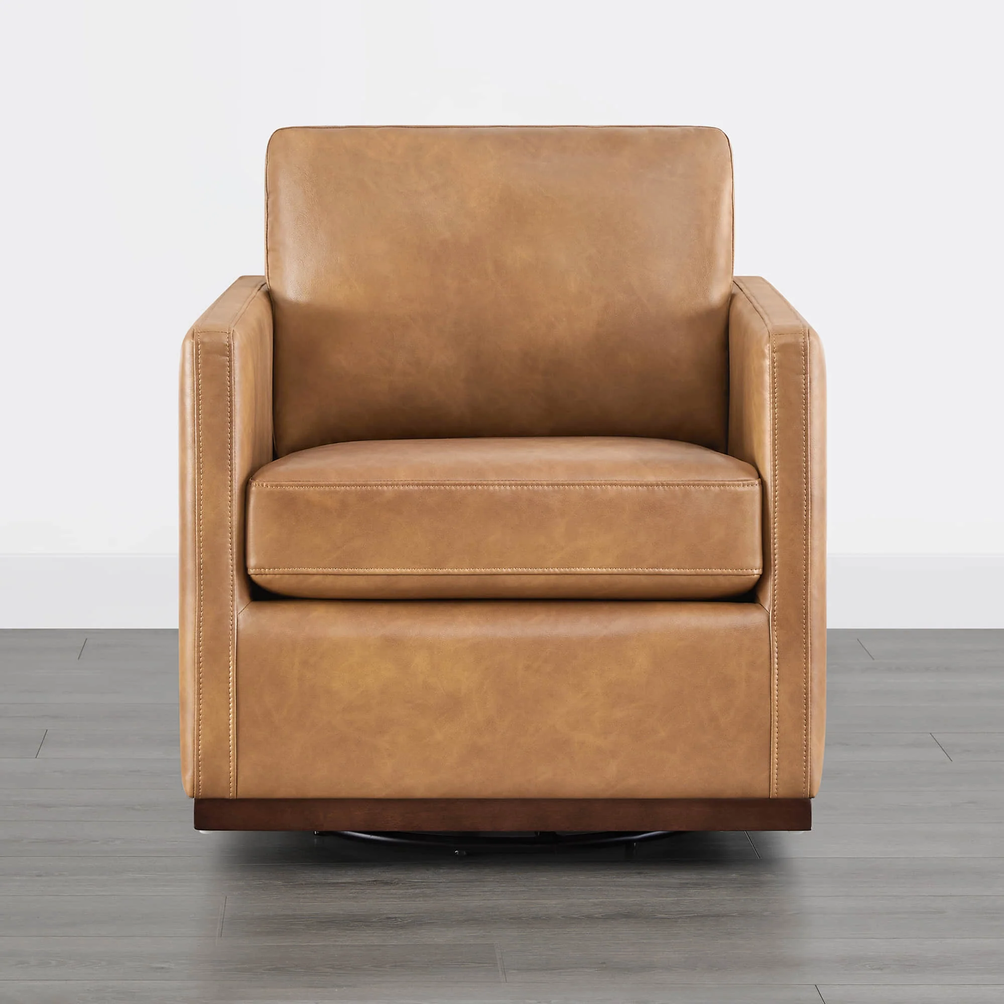 Henry Swivel Accent Chair with Wood Base - Image 89