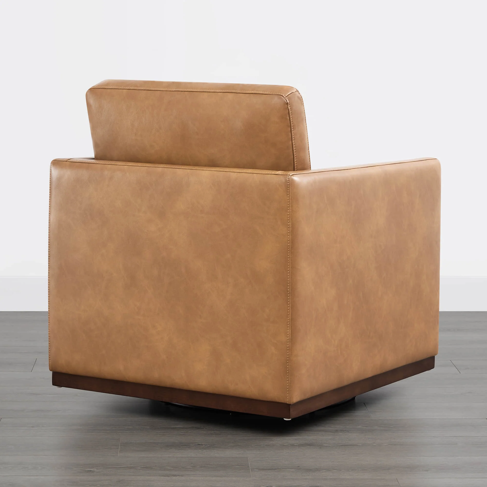 Henry Swivel Accent Chair with Wood Base - Image 95