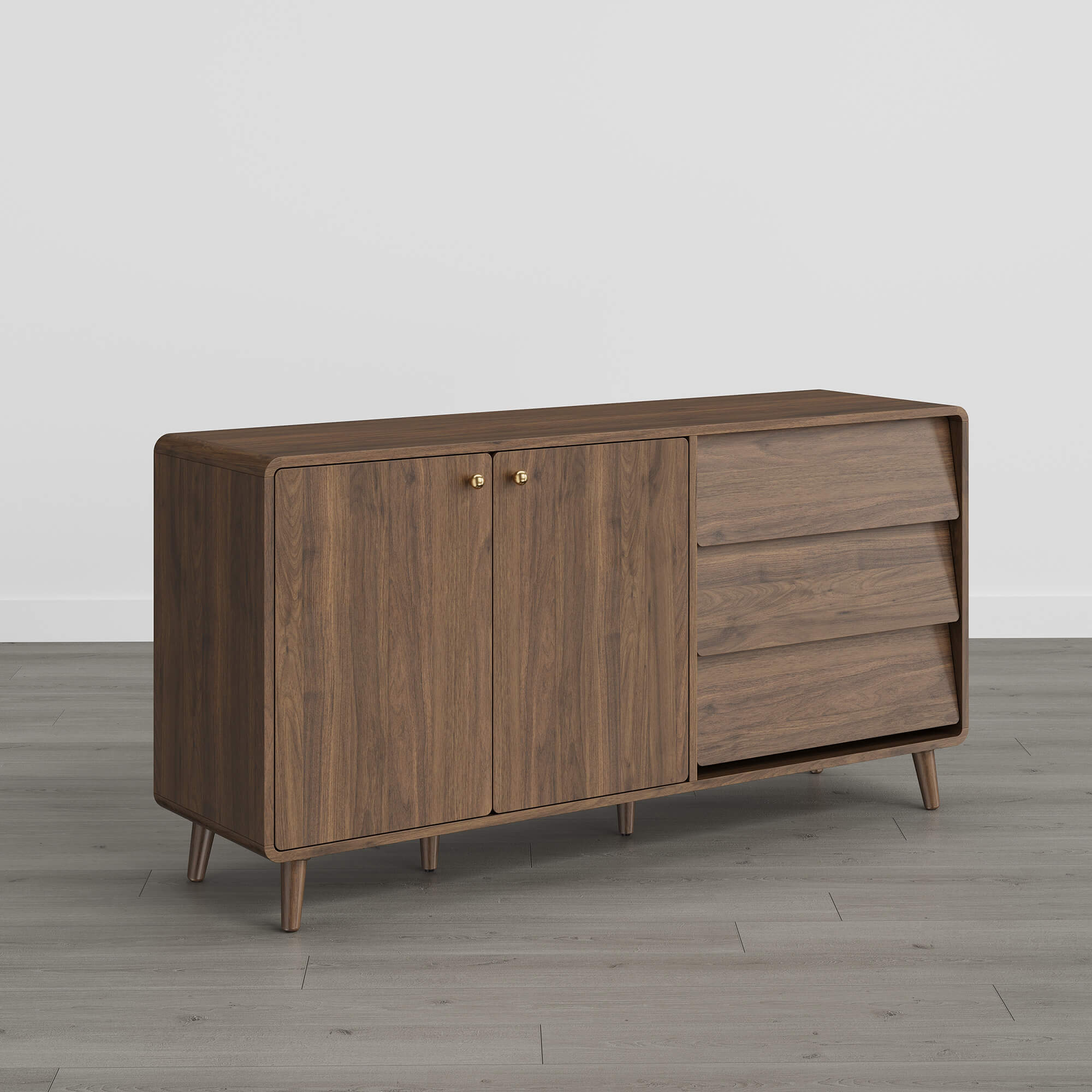 58” Hudson Mid-century Arc-Shaped Sideboard - Image 15