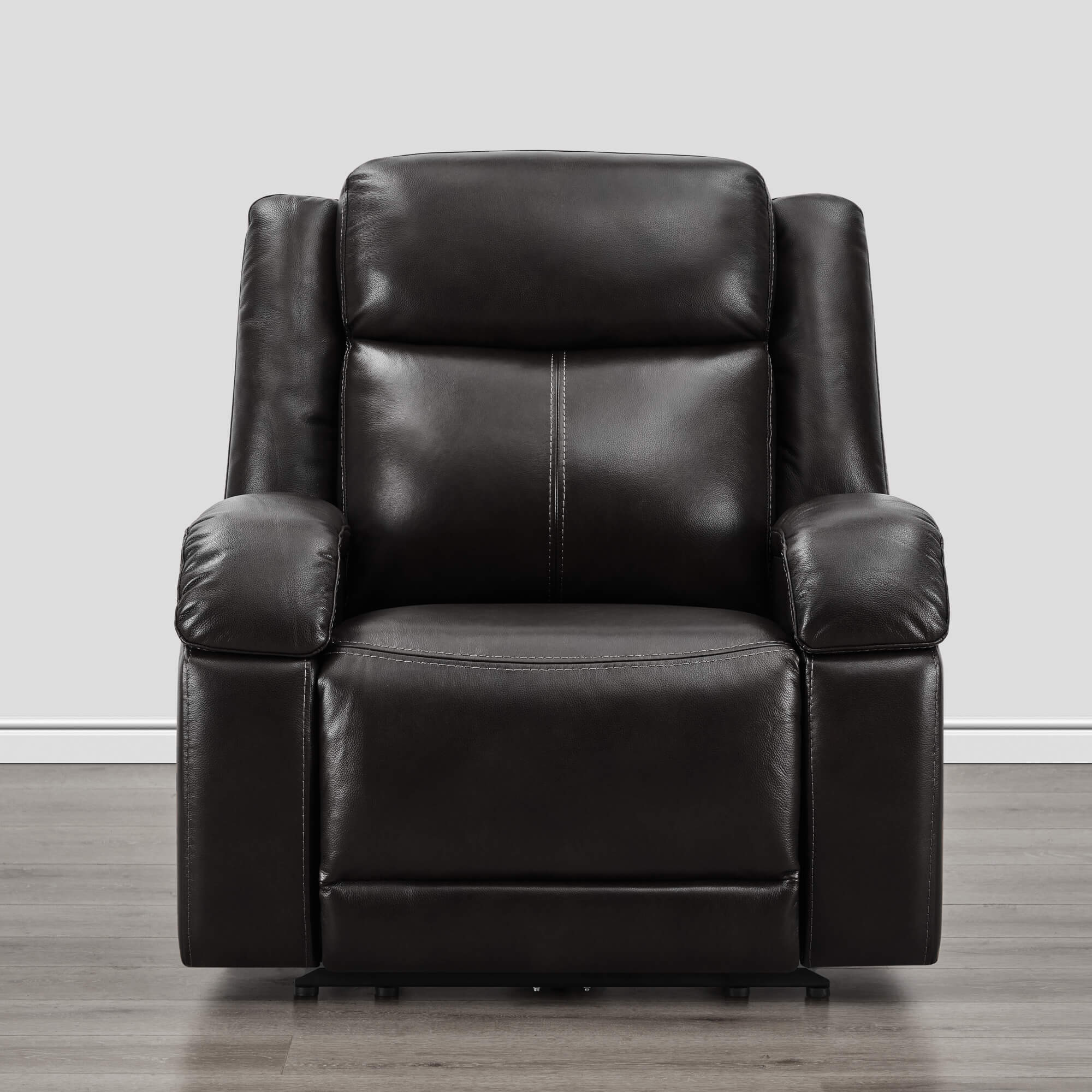 Isaac Genuine Leather Wall Hugger Power Recliner with Power Headrest - Image 117