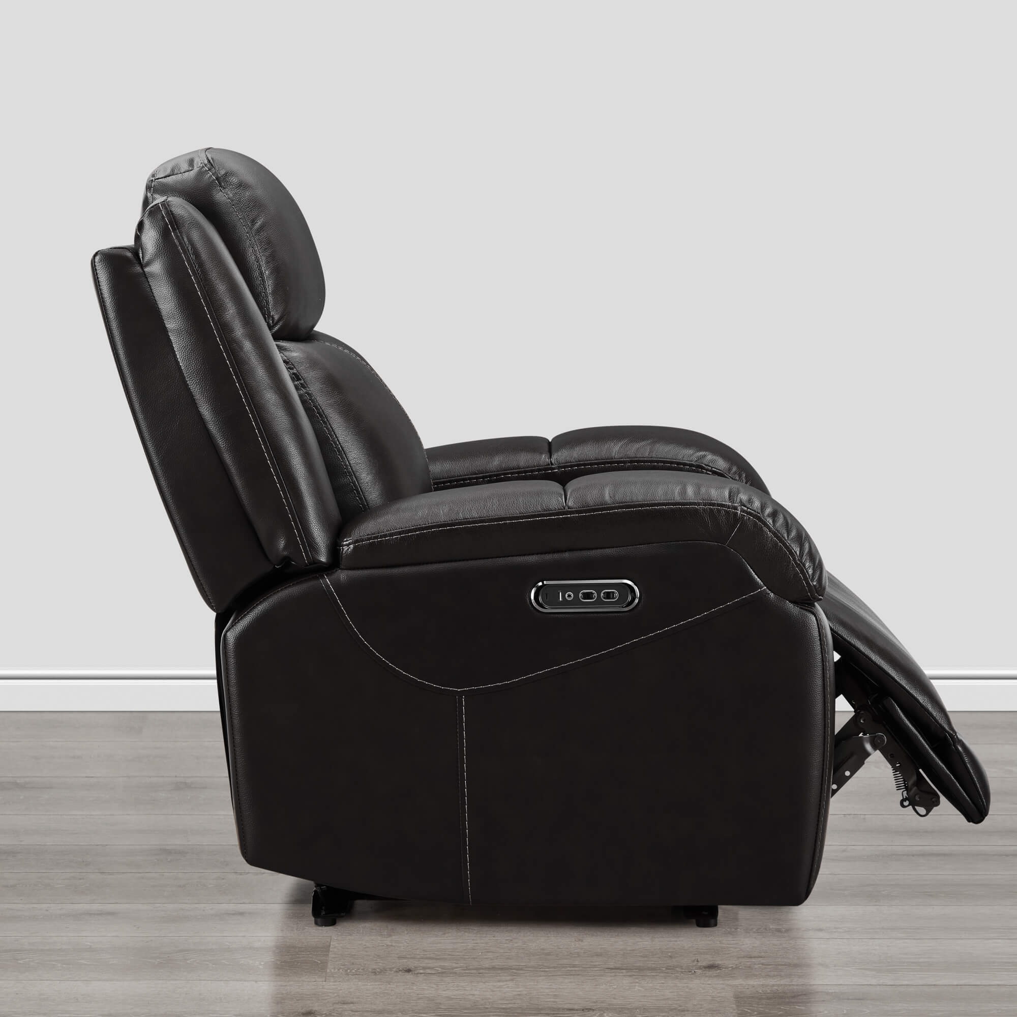 Isaac Genuine Leather Wall Hugger Power Recliner with Power Headrest - Image 120