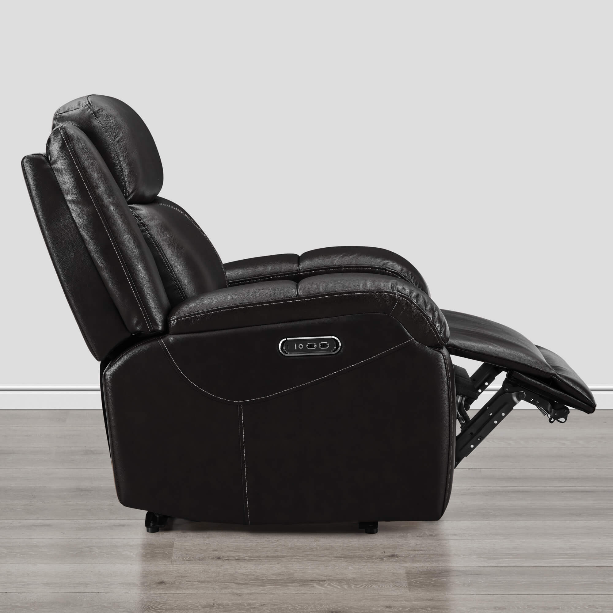 Isaac Genuine Leather Wall Hugger Power Recliner with Power Headrest - Image 121