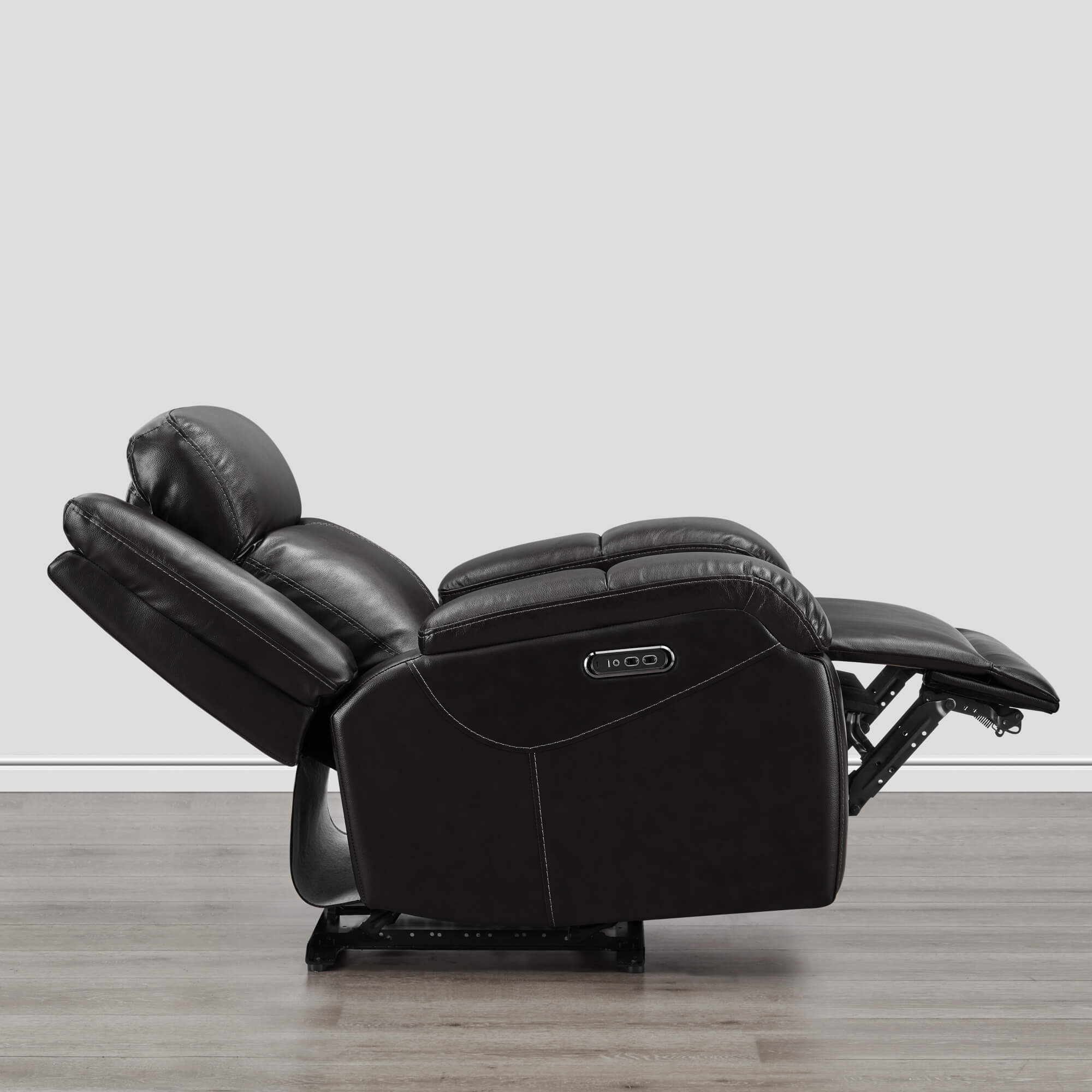 Isaac Genuine Leather Wall Hugger Power Recliner with Power Headrest - Image 123