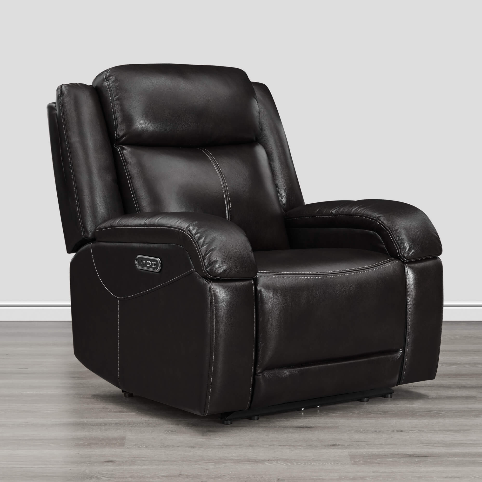 Isaac Genuine Leather Wall Hugger Power Recliner with Power Headrest - Image 124