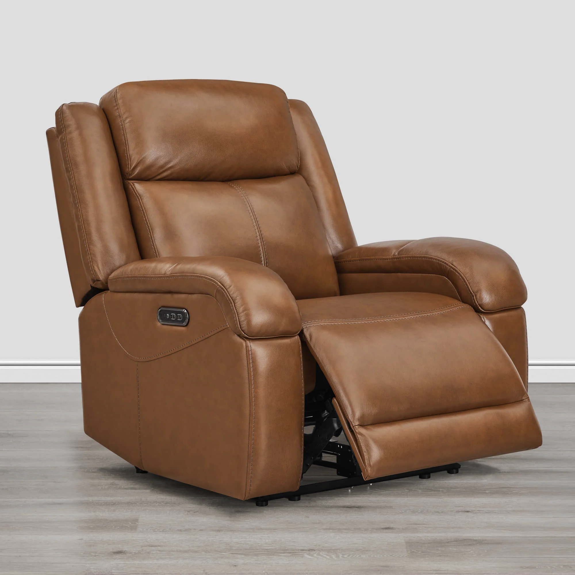 Isaac Genuine Leather Wall Hugger Power Recliner with Power Headrest - Image 15