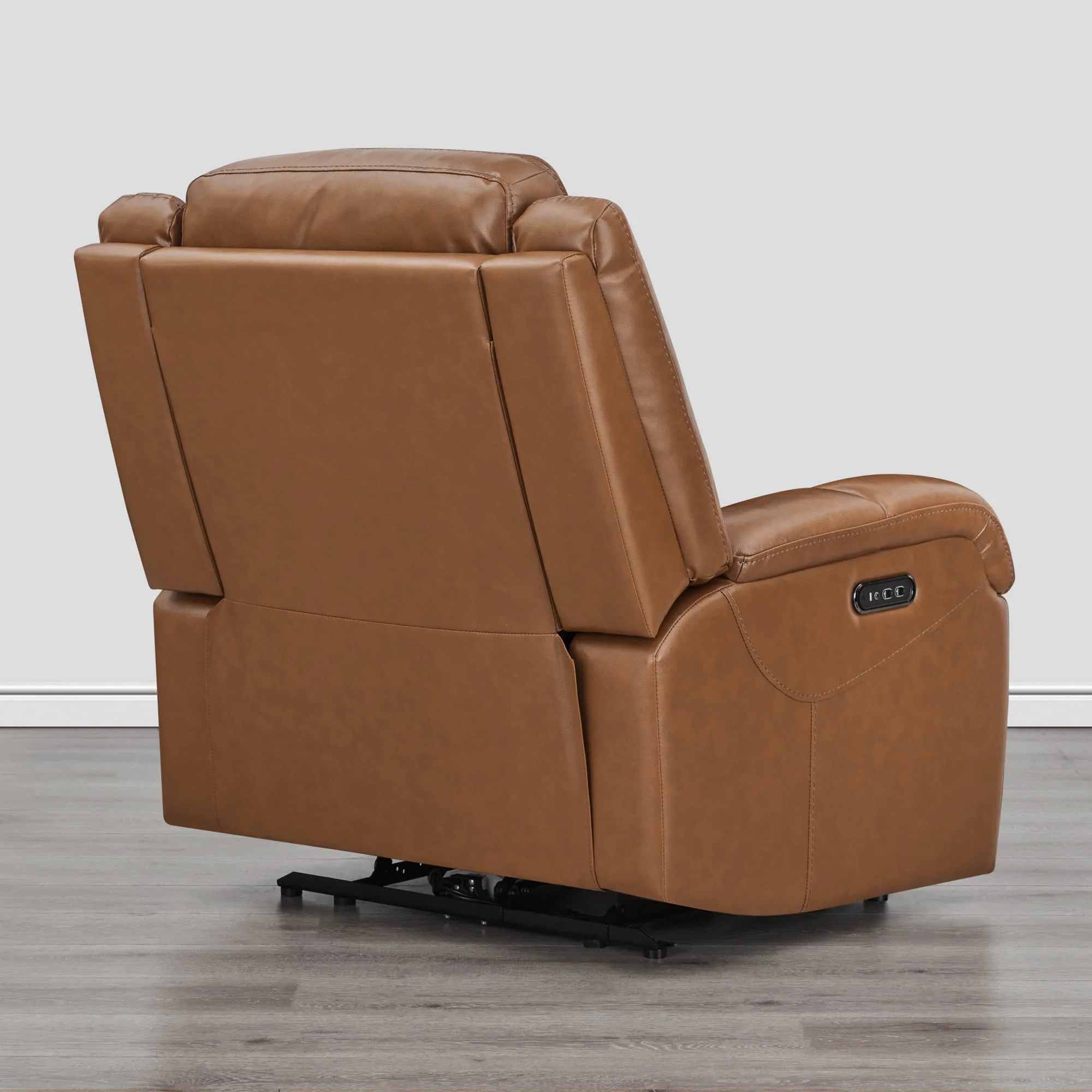Isaac Genuine Leather Wall Hugger Power Recliner with Power Headrest - Image 16