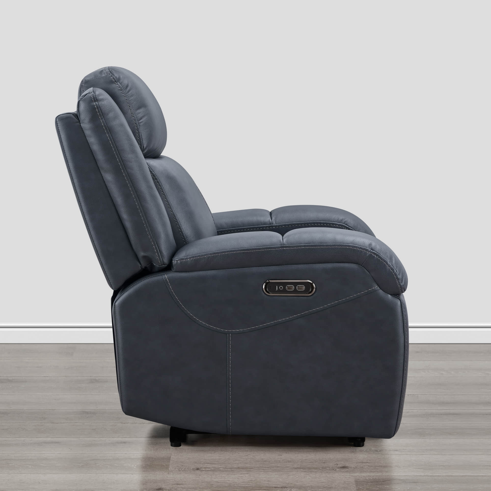 Isaac Genuine Leather Wall Hugger Power Recliner with Power Headrest - Image 20