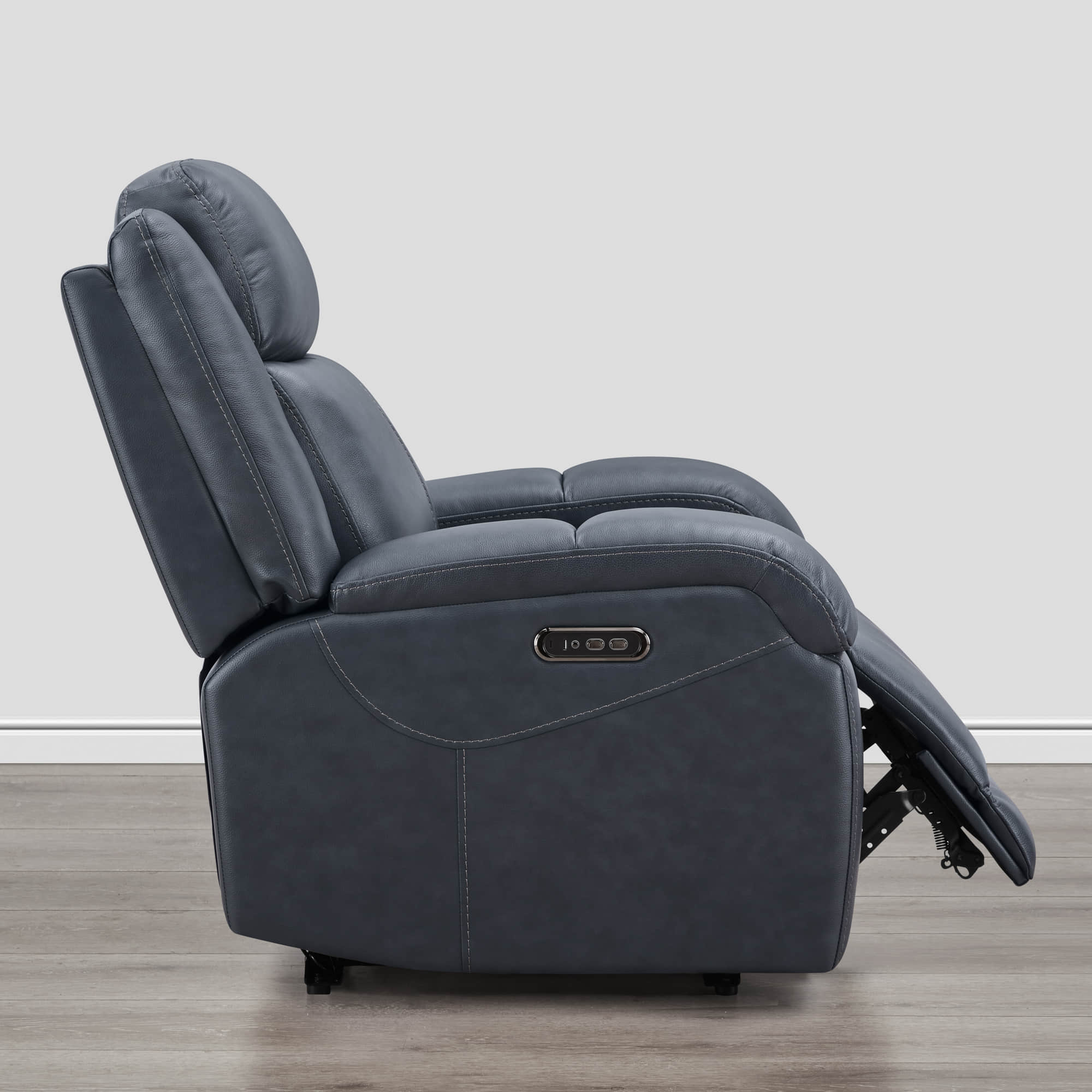 Isaac Genuine Leather Wall Hugger Power Recliner with Power Headrest - Image 21