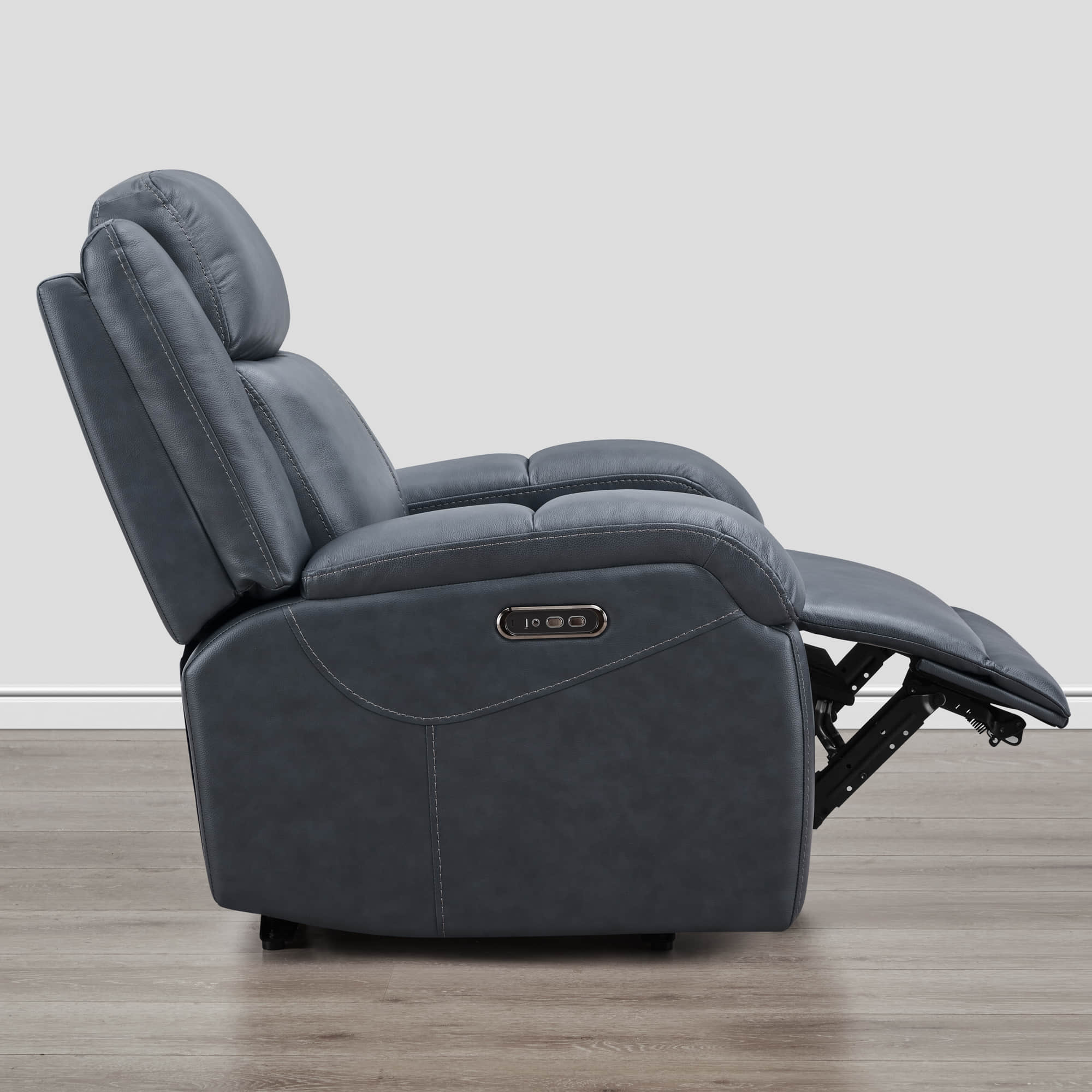 Isaac Genuine Leather Wall Hugger Power Recliner with Power Headrest - Image 22
