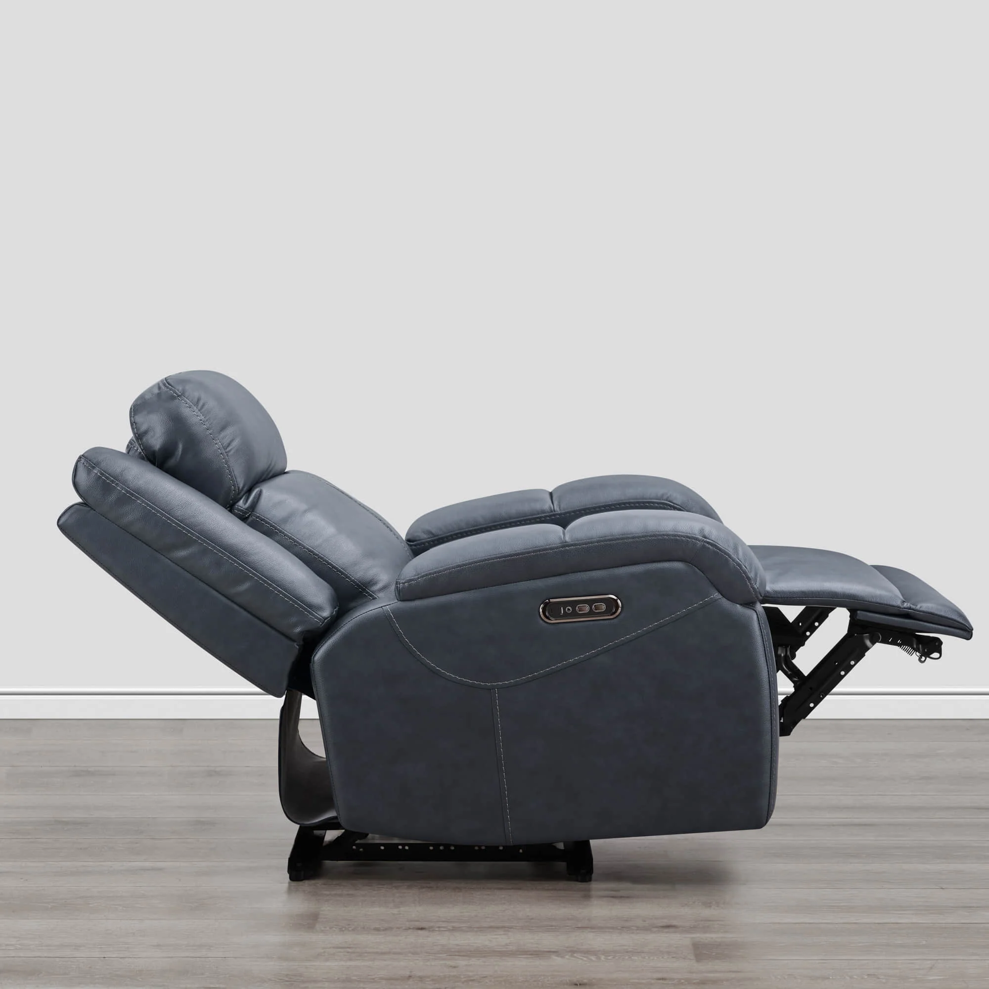 Isaac Genuine Leather Wall Hugger Power Recliner with Power Headrest - Image 24