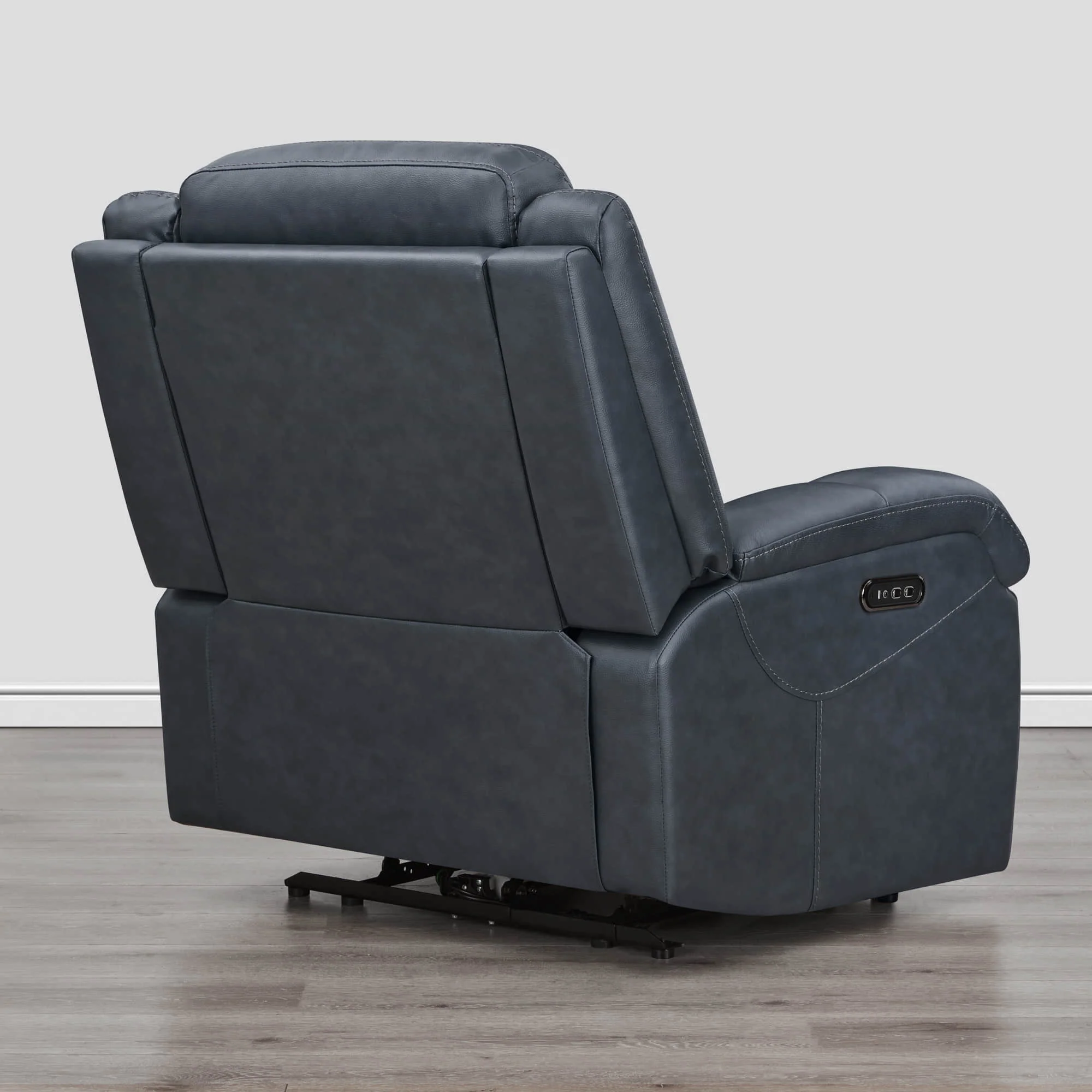 Isaac Genuine Leather Wall Hugger Power Recliner with Power Headrest - Image 26
