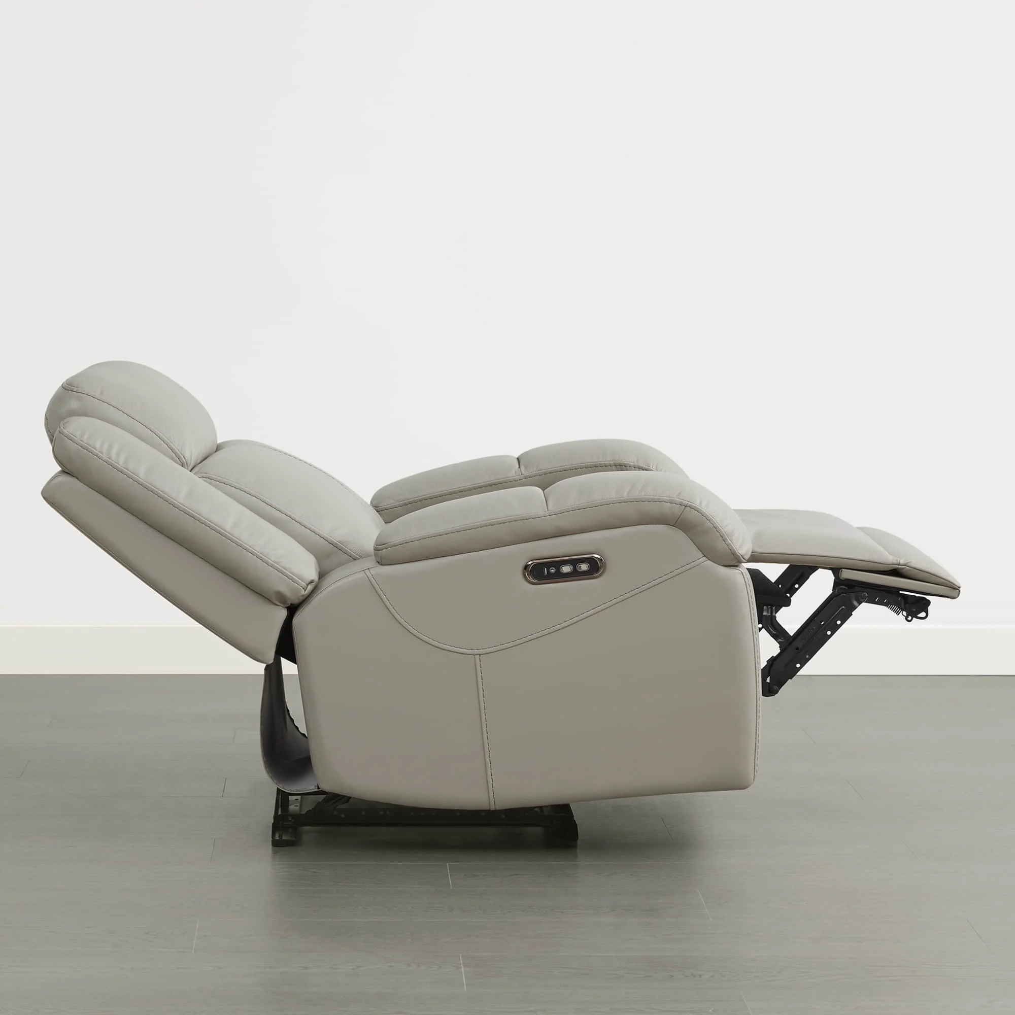 Isaac Genuine Leather Wall Hugger Power Recliner with Power Headrest - Image 44