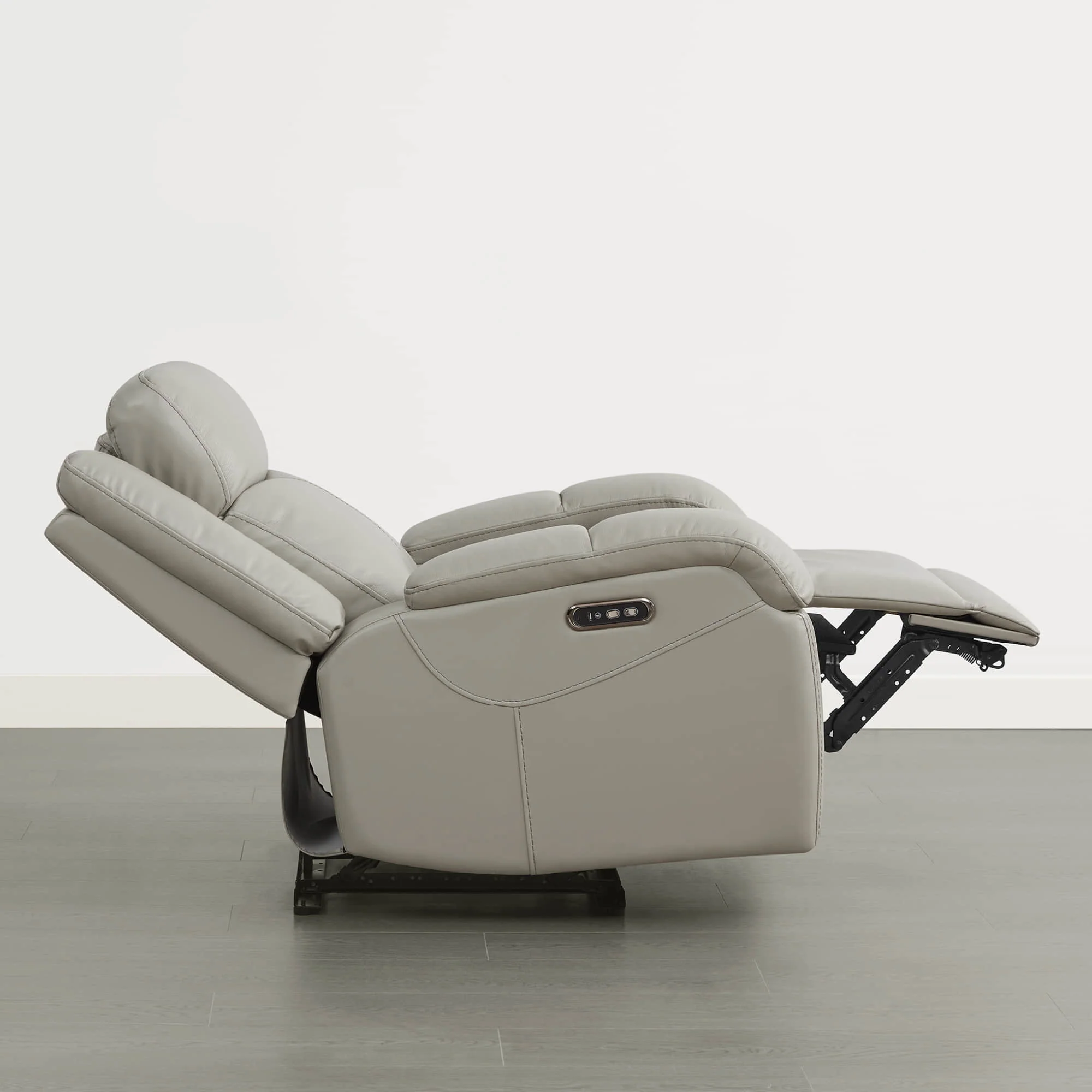 Isaac Genuine Leather Wall Hugger Power Recliner with Power Headrest - Image 45