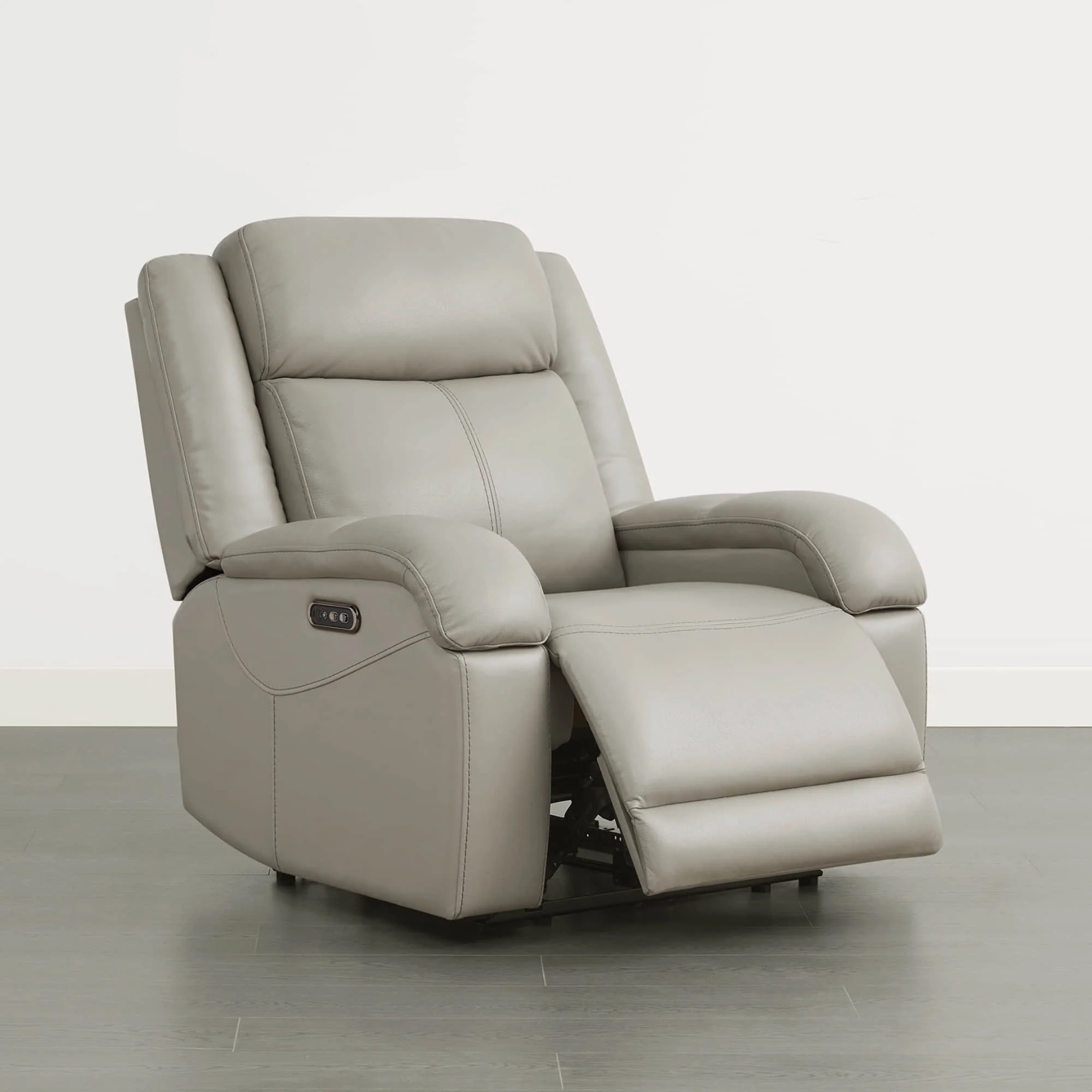 Isaac Genuine Leather Wall Hugger Power Recliner with Power Headrest - Image 47