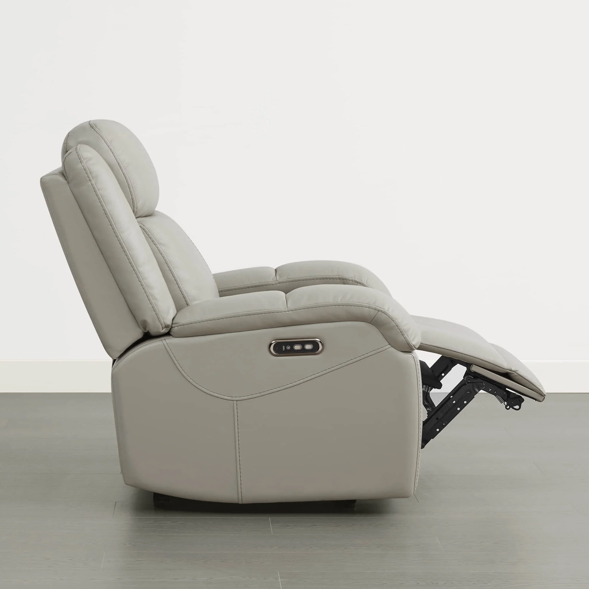 Isaac Genuine Leather Wall Hugger Power Recliner with Power Headrest - Image 53